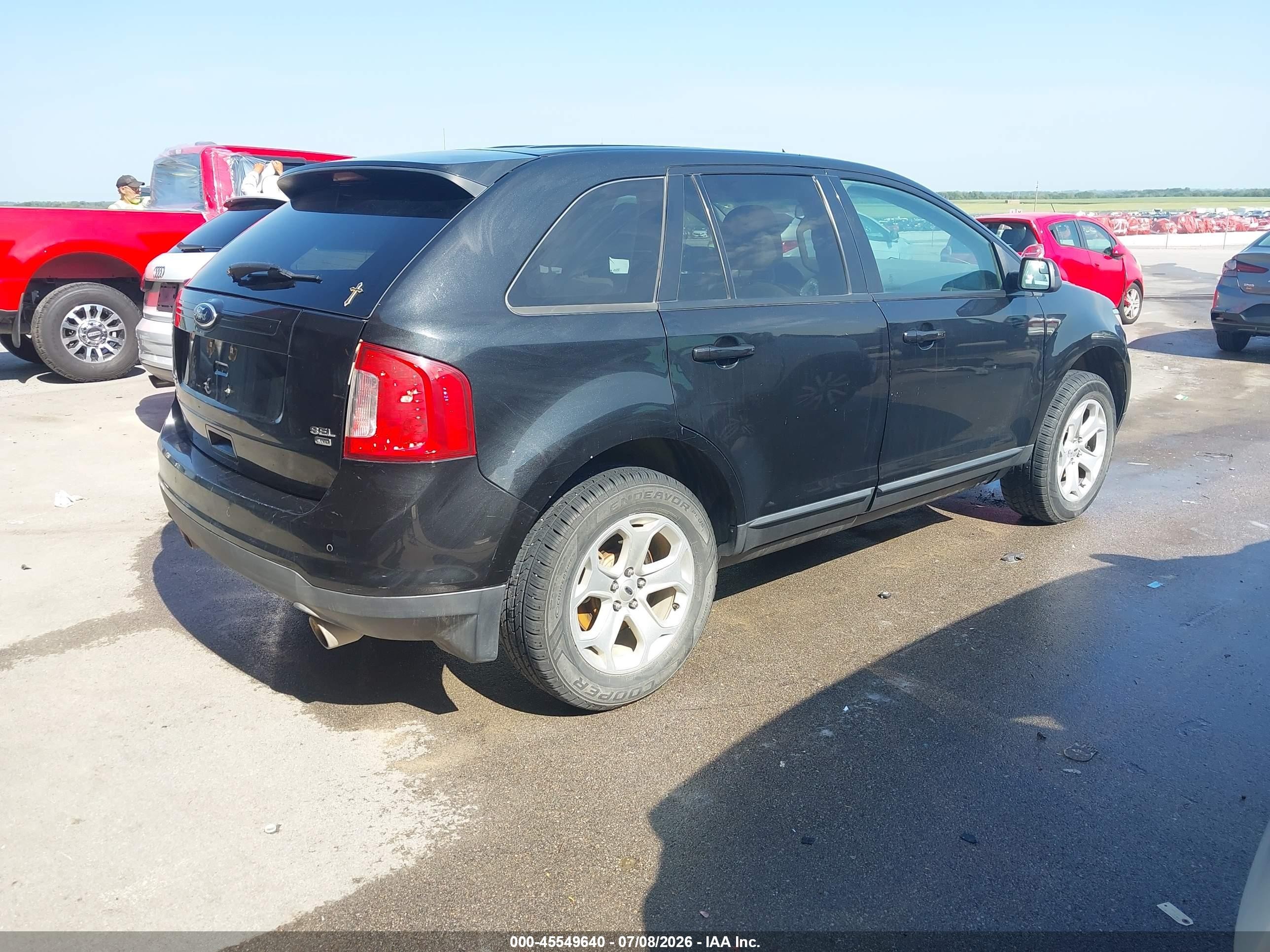 2013 Ford Edge Sel Black vin: 2FMDK4JC8DBC85087