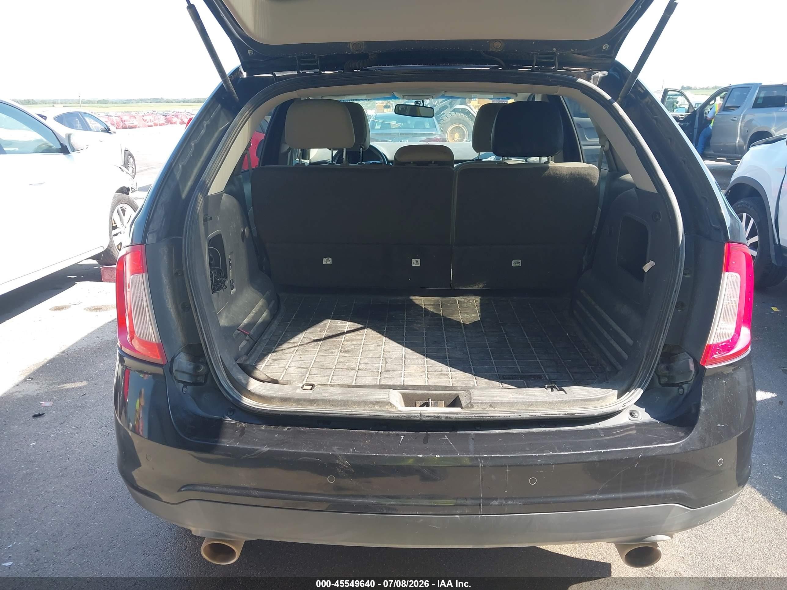 2013 Ford Edge Sel Black vin: 2FMDK4JC8DBC85087
