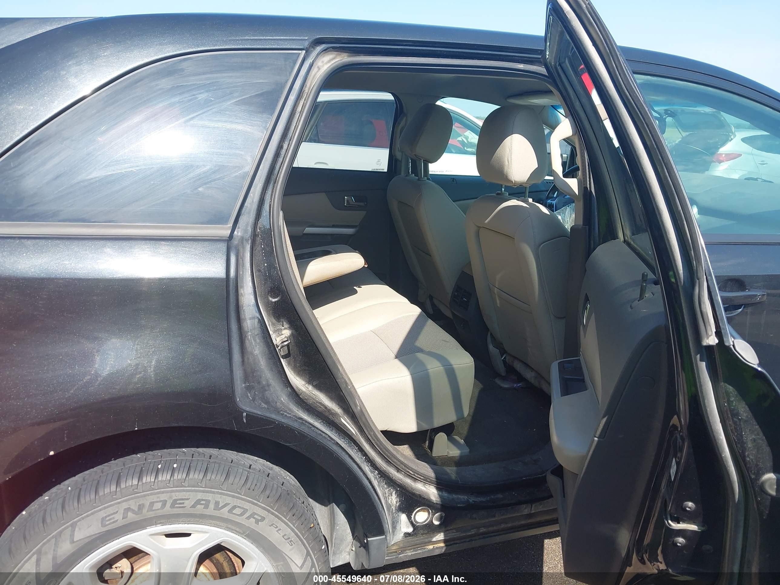 2013 Ford Edge Sel Black vin: 2FMDK4JC8DBC85087