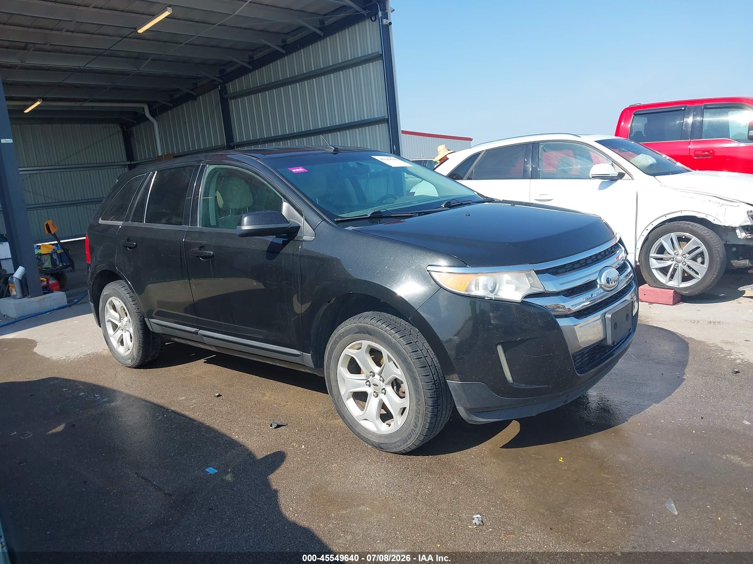 2013 Ford Edge Sel Black vin: 2FMDK4JC8DBC85087