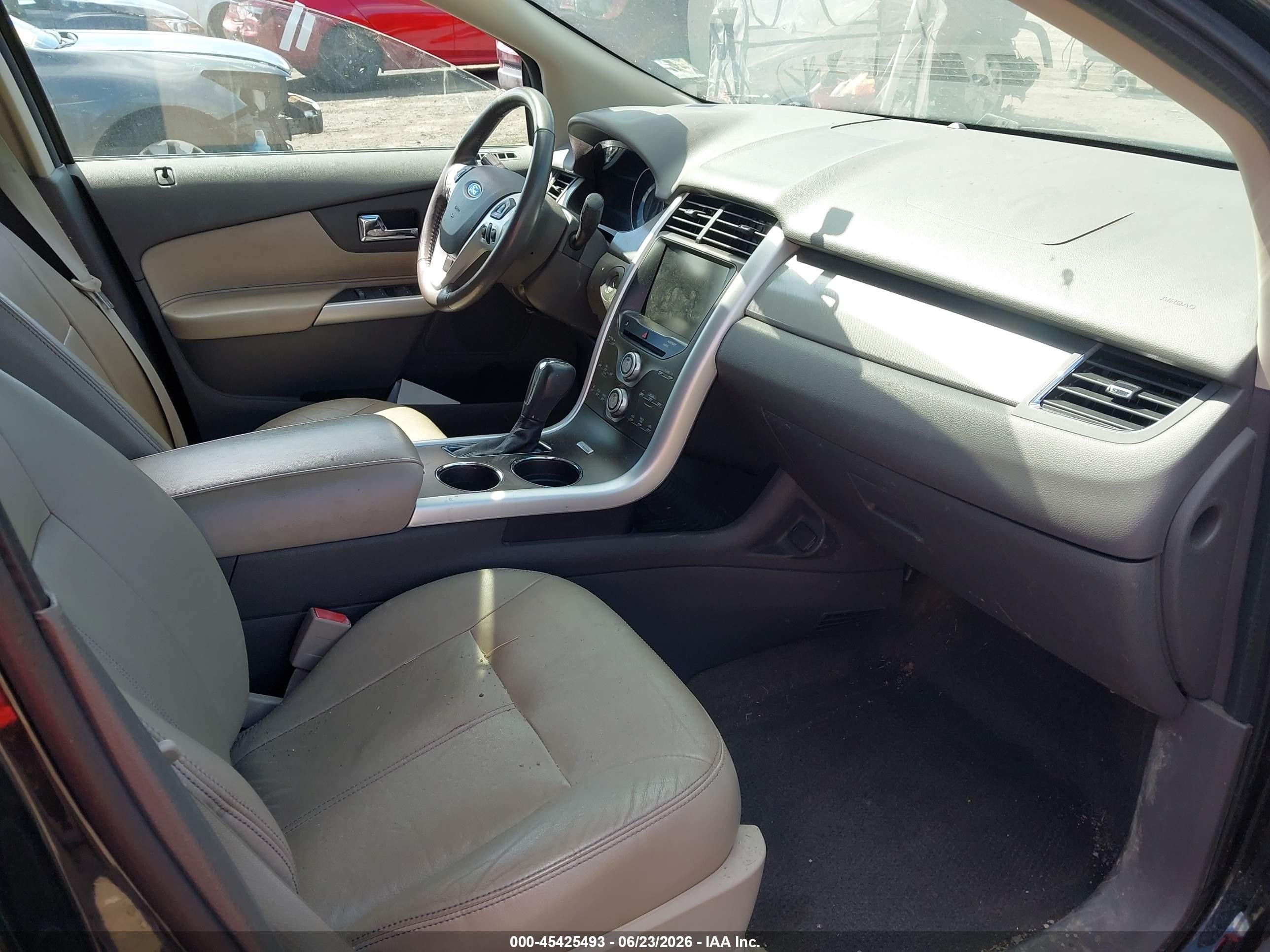 2013 Ford Edge Sel Черный vin: 2FMDK4JC8DBE05745