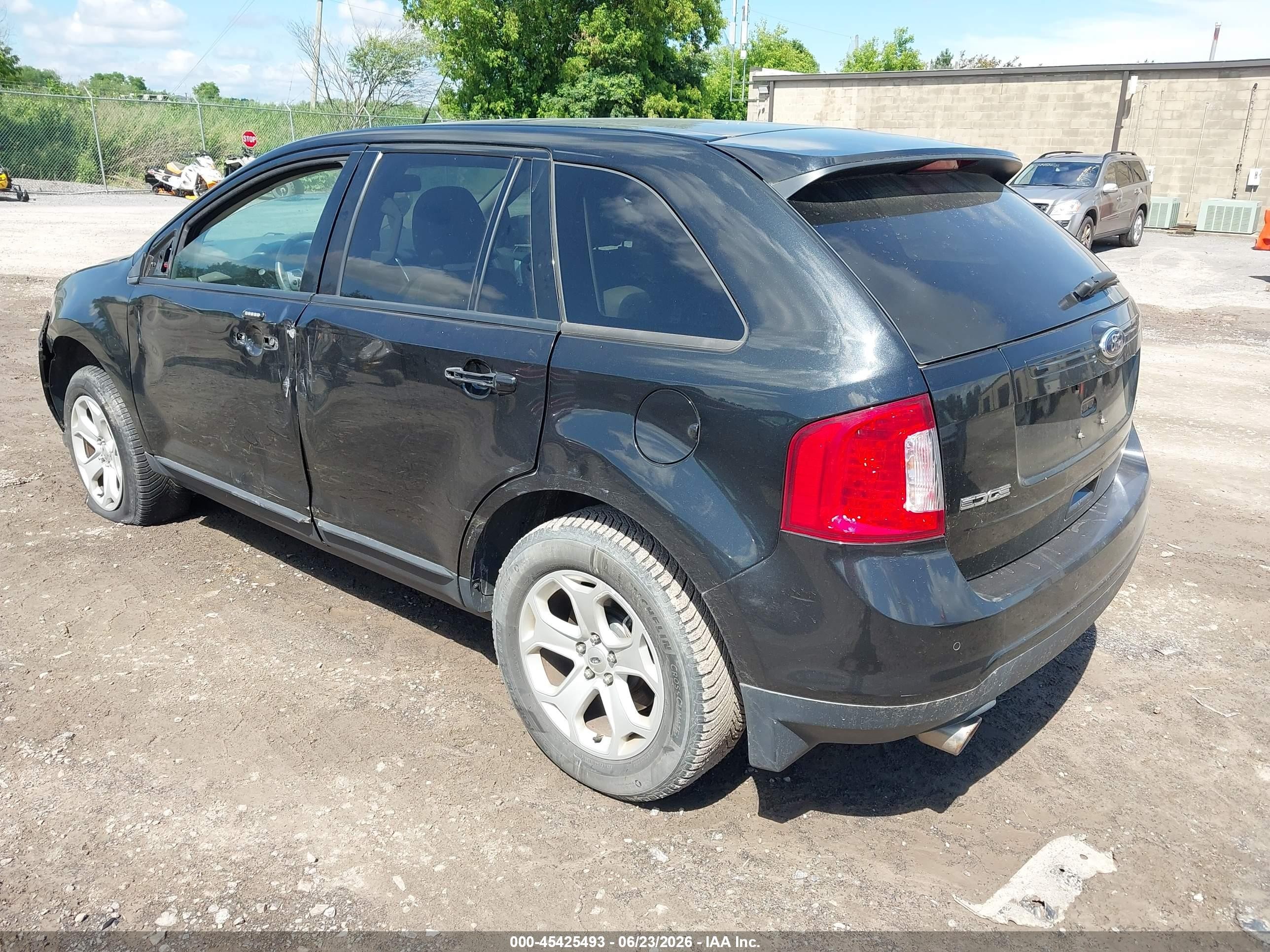 2013 Ford Edge Sel Черный vin: 2FMDK4JC8DBE05745