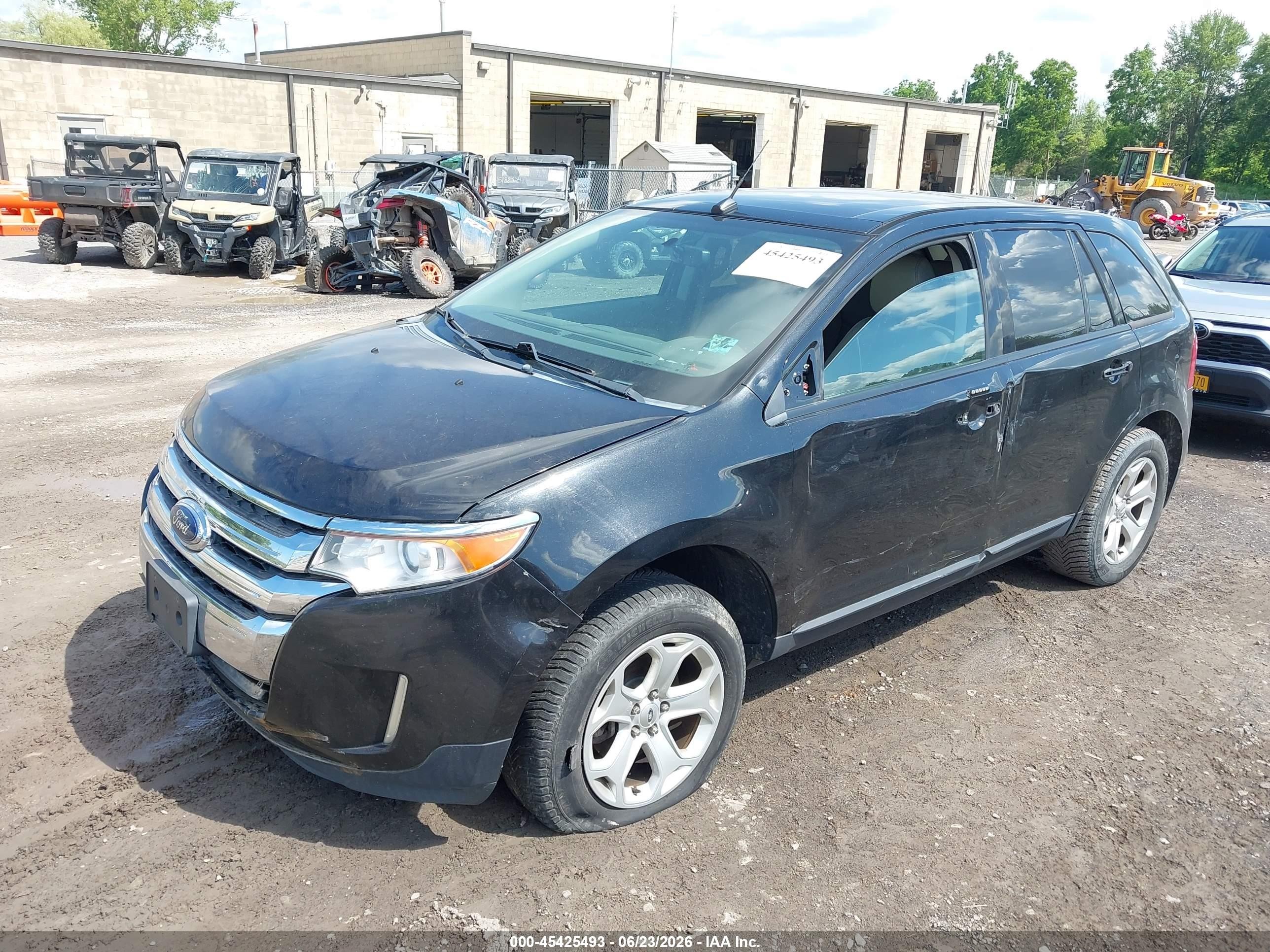 2013 Ford Edge Sel Черный vin: 2FMDK4JC8DBE05745