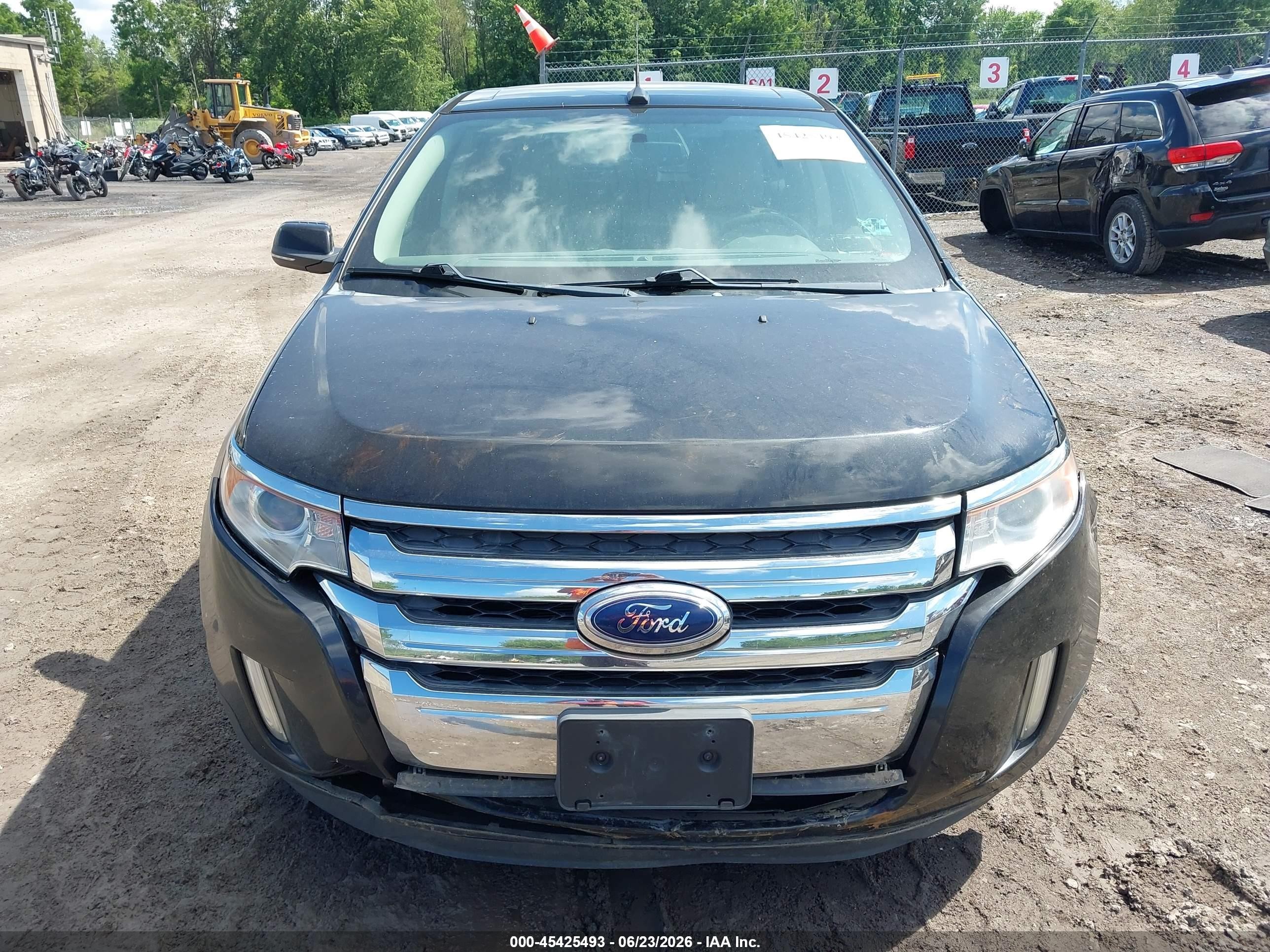 2013 Ford Edge Sel Черный vin: 2FMDK4JC8DBE05745
