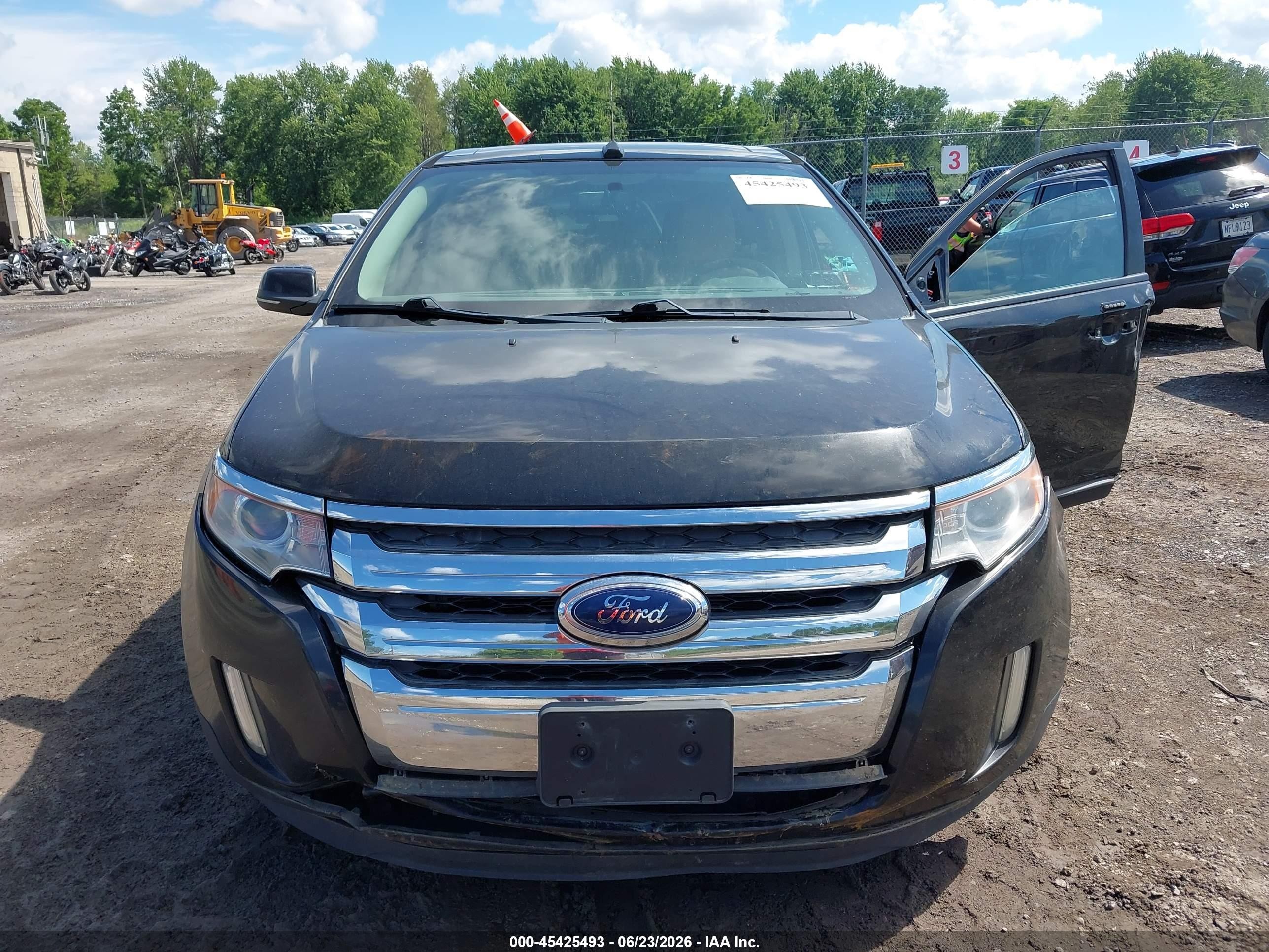 2013 Ford Edge Sel Черный vin: 2FMDK4JC8DBE05745