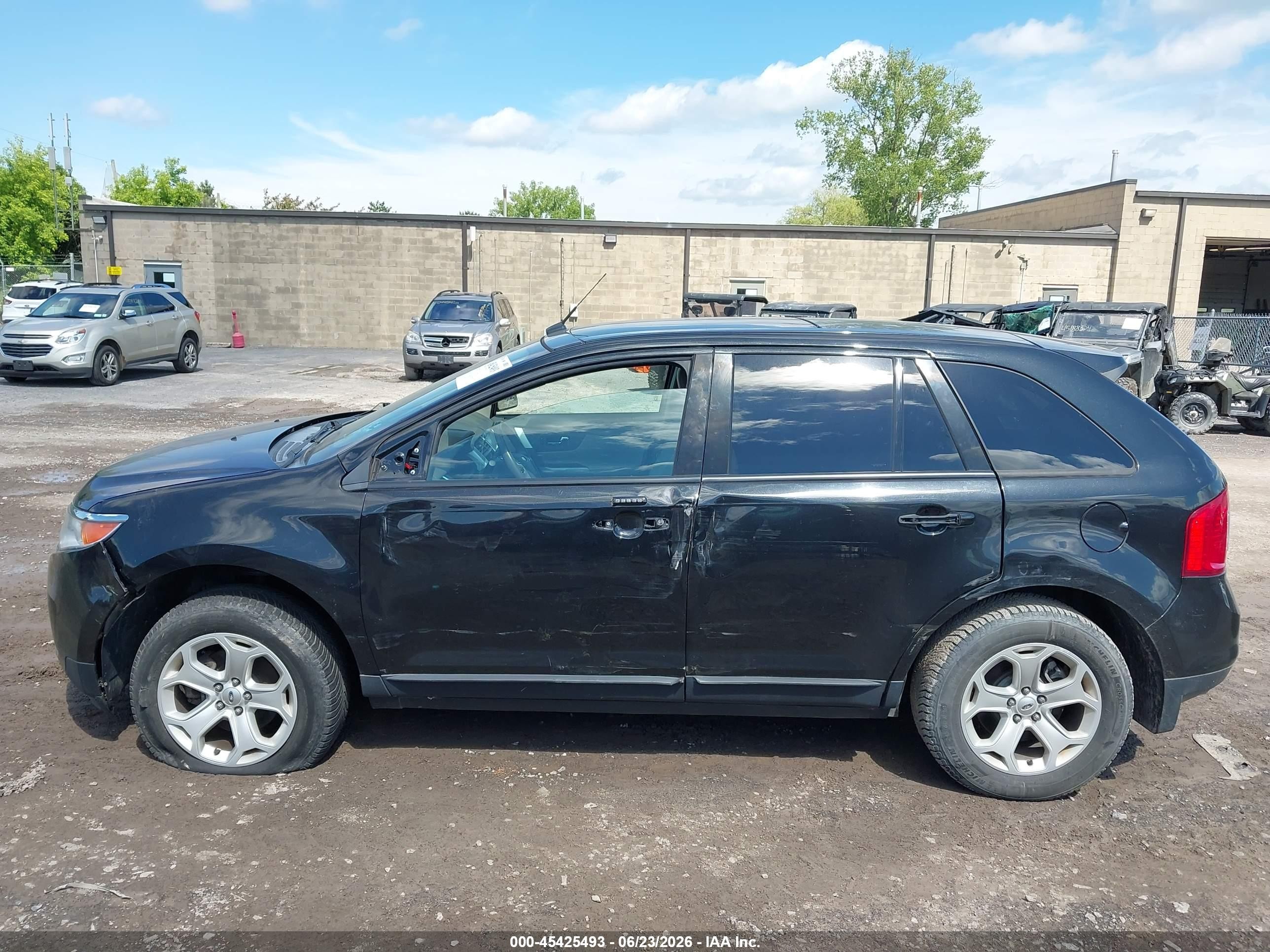 2013 Ford Edge Sel Черный vin: 2FMDK4JC8DBE05745