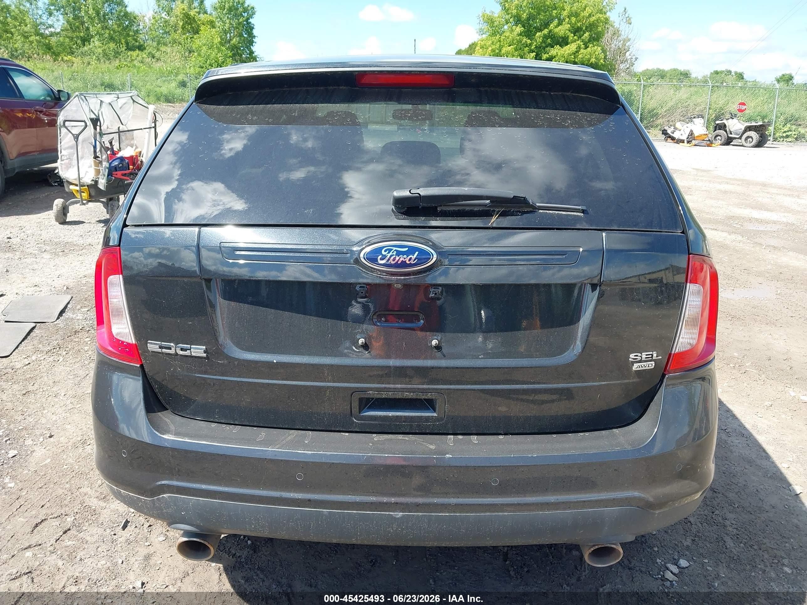 2013 Ford Edge Sel Черный vin: 2FMDK4JC8DBE05745