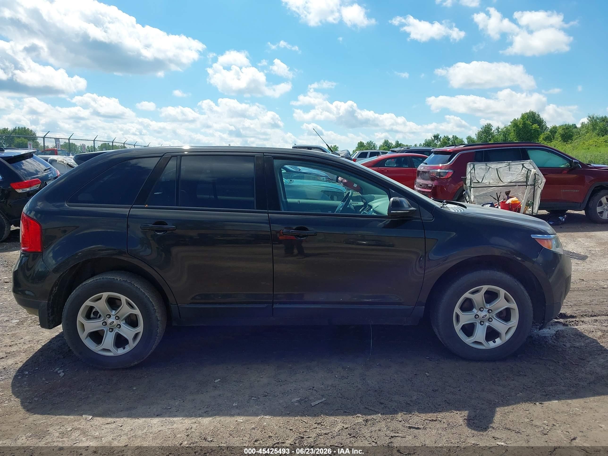 2013 Ford Edge Sel Черный vin: 2FMDK4JC8DBE05745