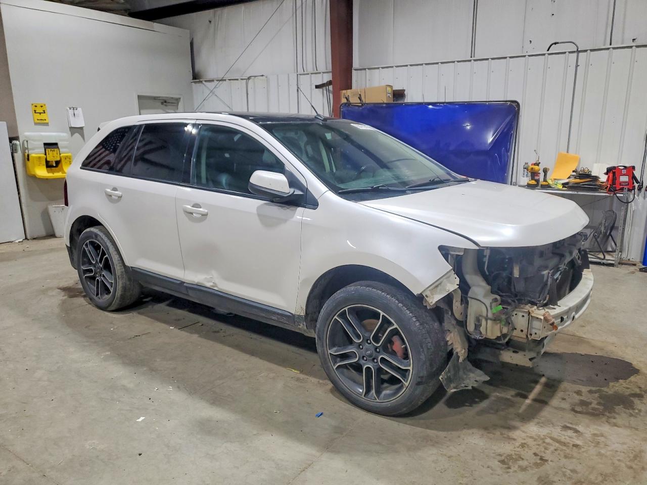 2014 Ford Edge Sel White vin: 2FMDK4JC8EBA63294