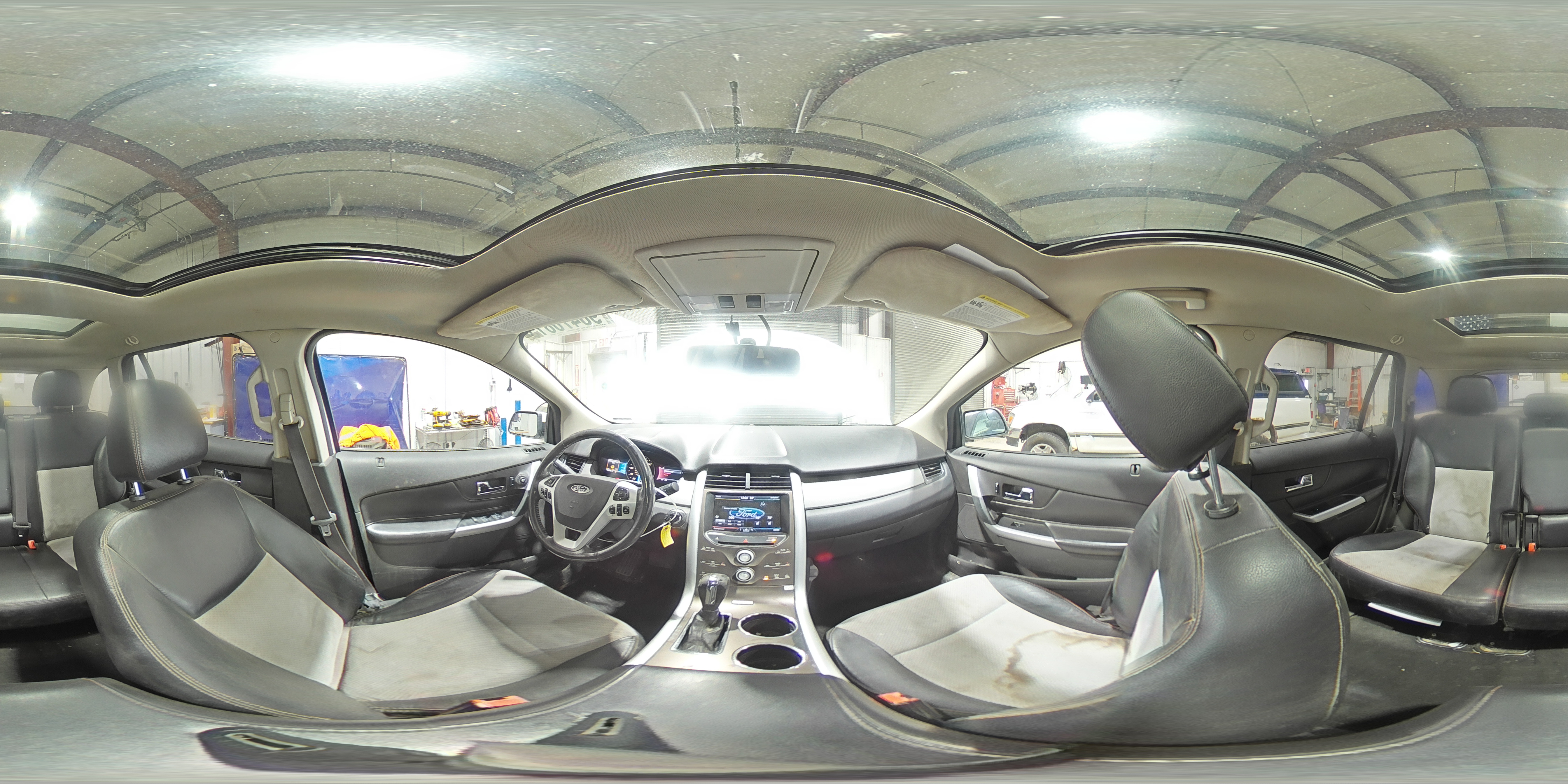 2014 Ford Edge Sel White vin: 2FMDK4JC8EBA63294