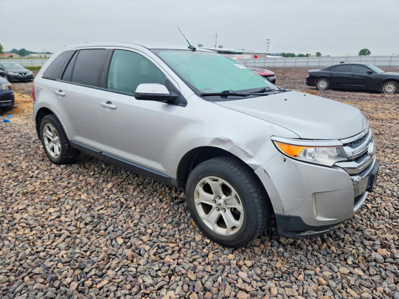 2014 Ford Edge Sel Серебряный vin: 2FMDK4JC8EBA95789