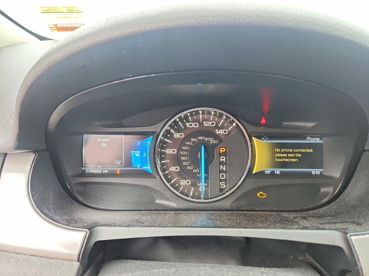 2014 Ford Edge Sel Серебряный vin: 2FMDK4JC8EBA95789