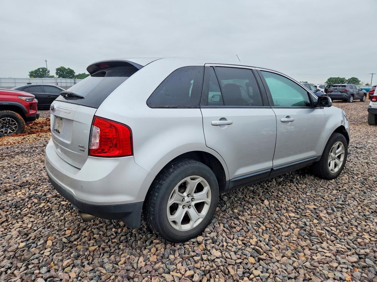 2014 Ford Edge Sel Серебряный vin: 2FMDK4JC8EBA95789