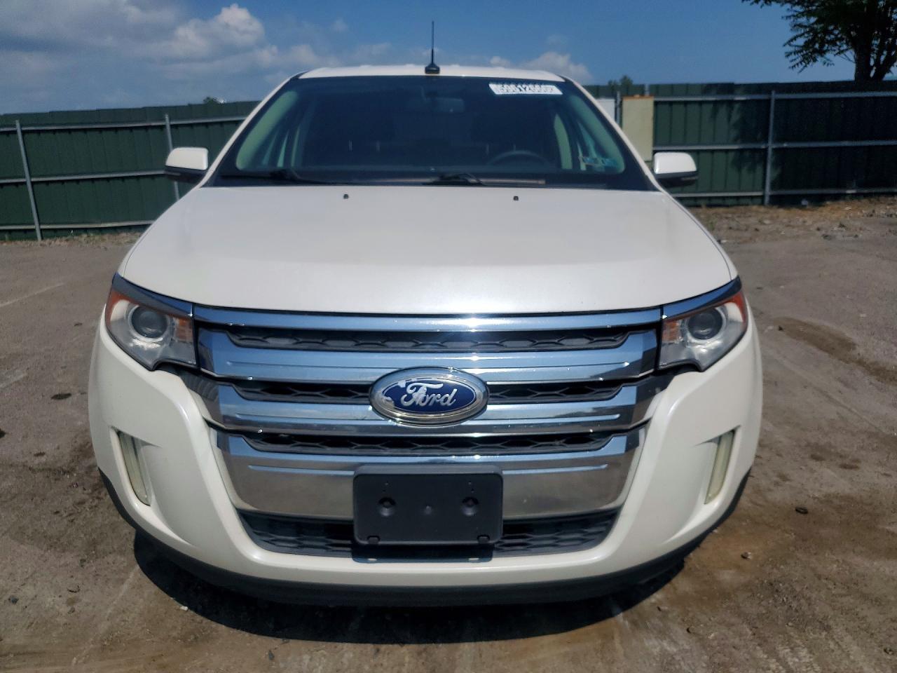 2014 Ford Edge Sel White vin: 2FMDK4JC8EBA98045