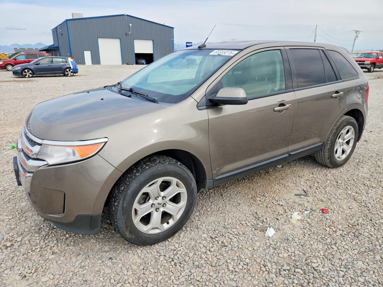 2014 Ford Edge Sel Brown vin: 2FMDK4JC8EBB46871