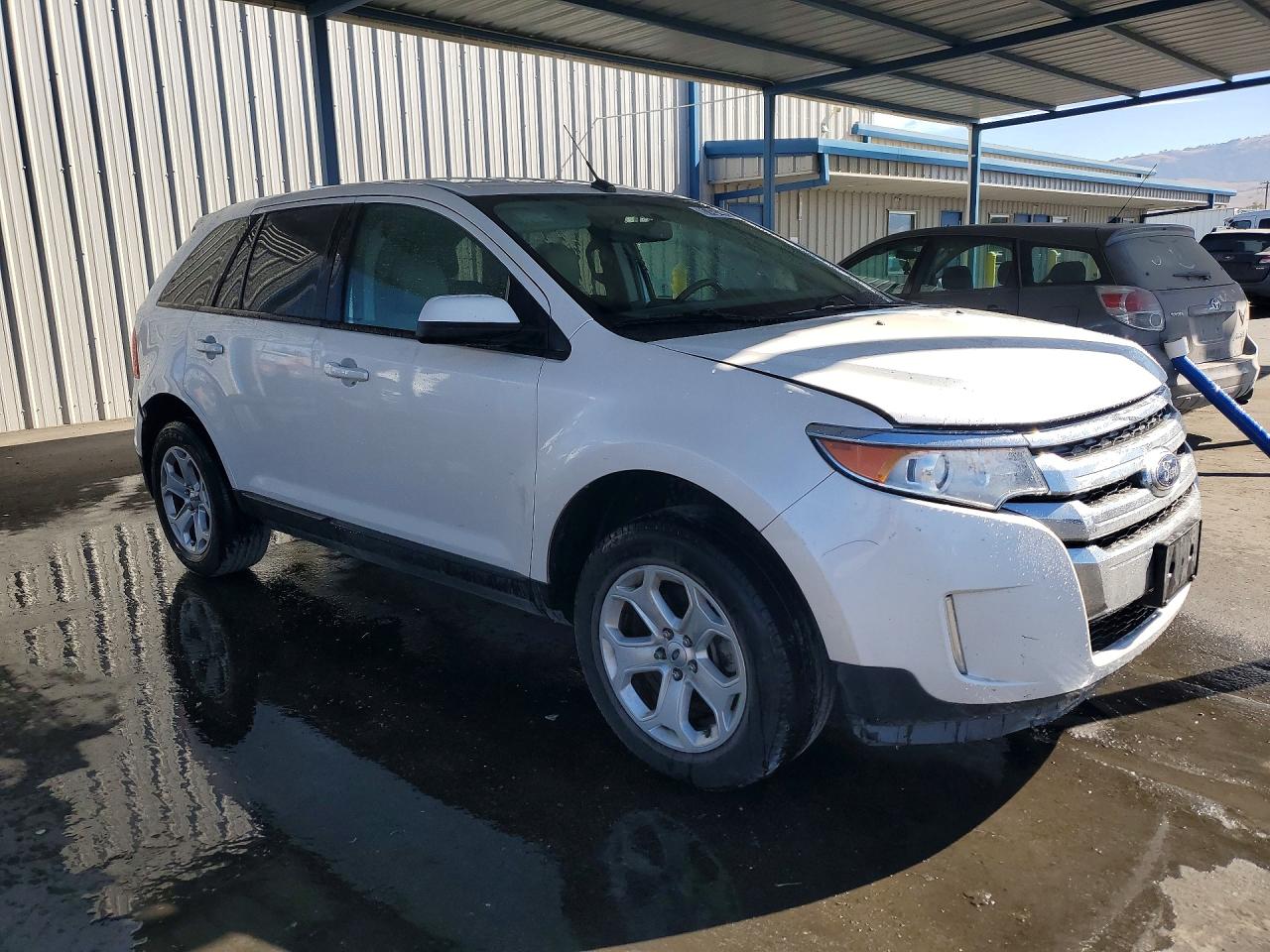 2014 Ford Edge Sel White vin: 2FMDK4JC8EBB47549