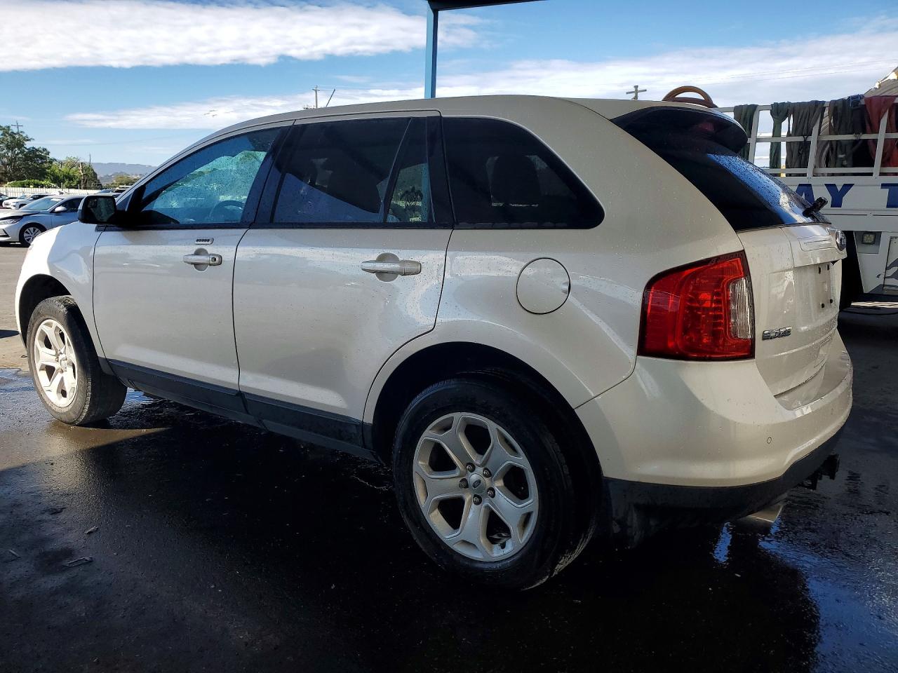 2014 Ford Edge Sel White vin: 2FMDK4JC8EBB47549