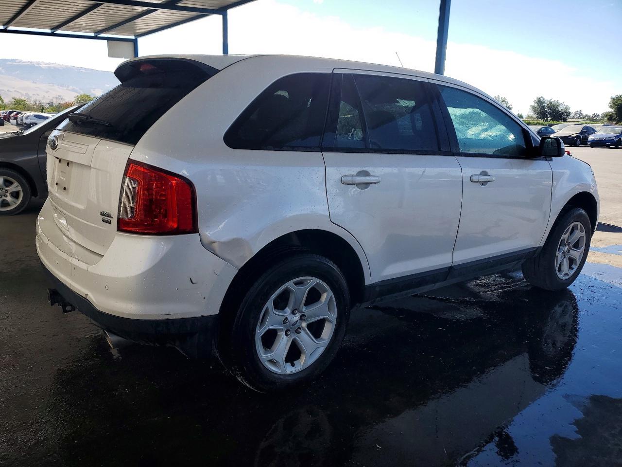 2014 Ford Edge Sel White vin: 2FMDK4JC8EBB47549