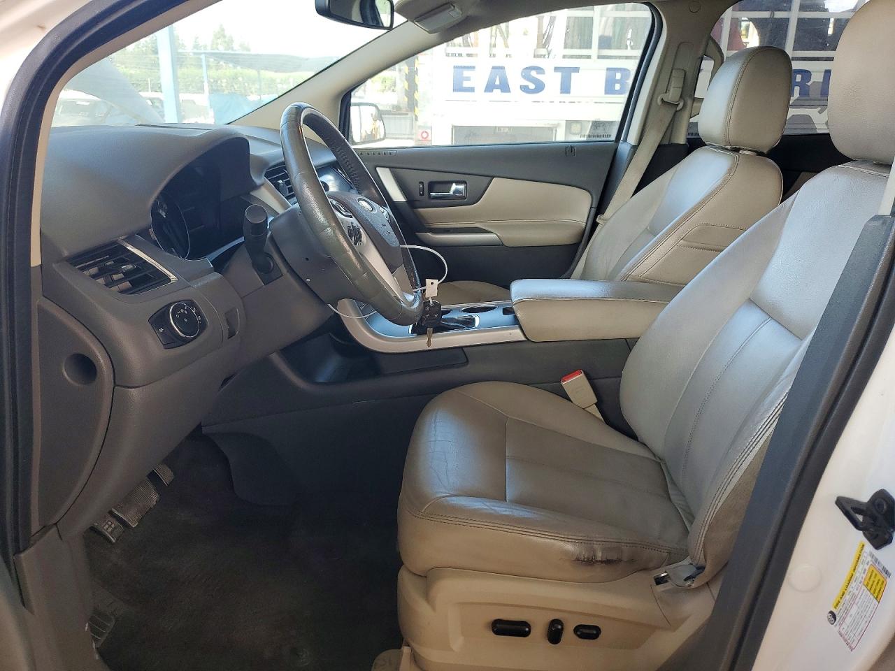 2014 Ford Edge Sel White vin: 2FMDK4JC8EBB47549