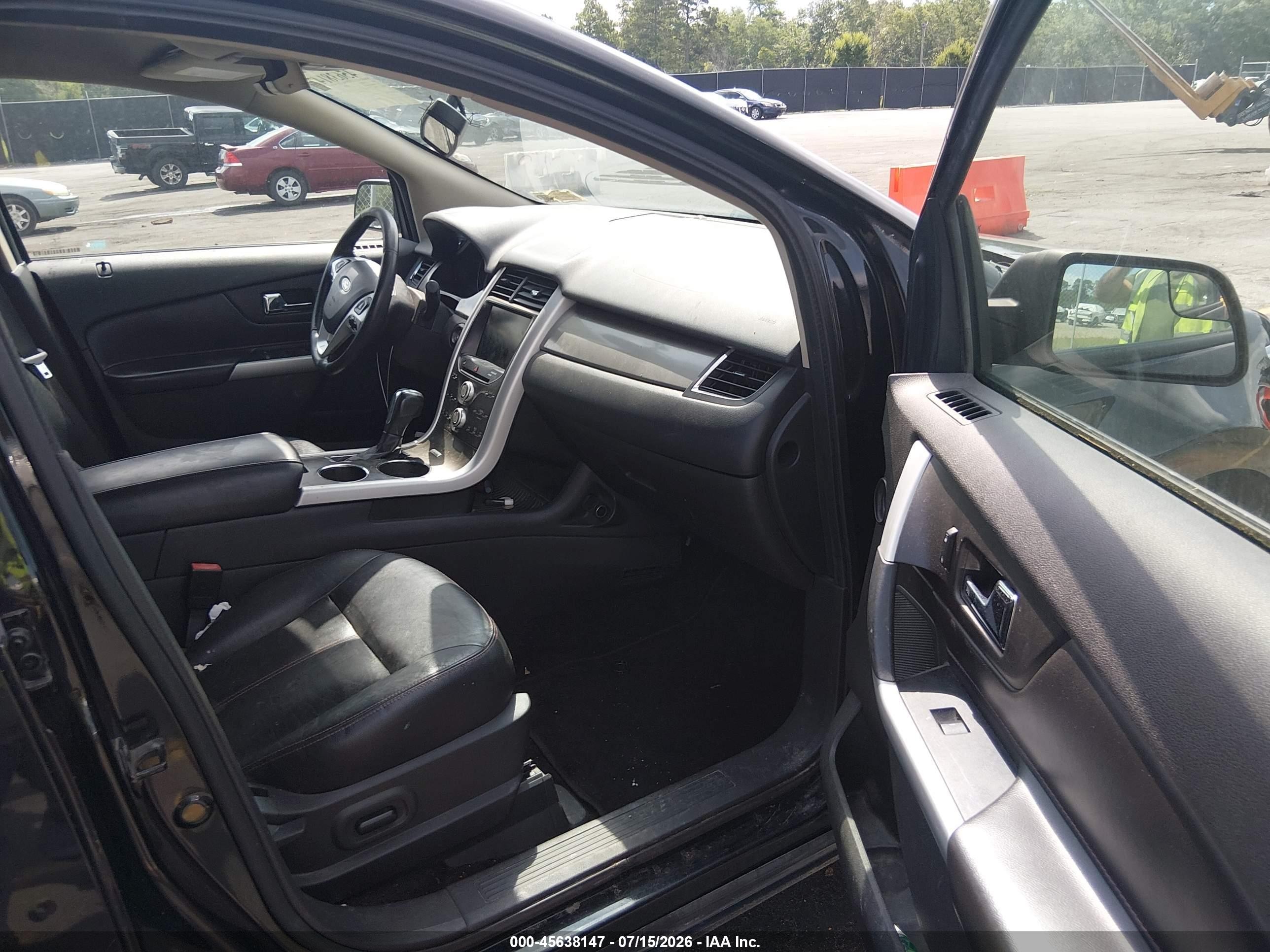 2014 Ford Edge Sel Black vin: 2FMDK4JC8EBB47597