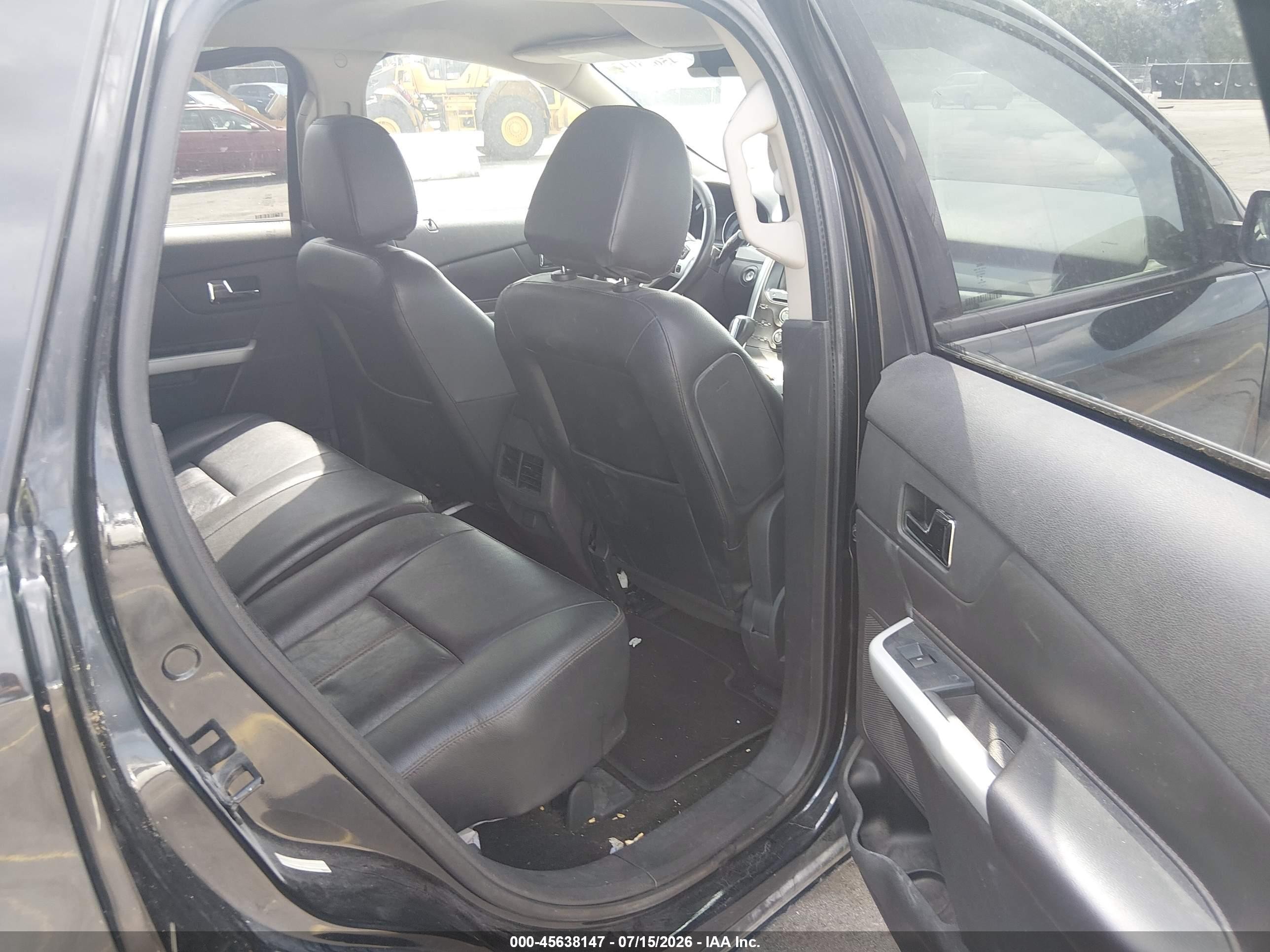 2014 Ford Edge Sel Black vin: 2FMDK4JC8EBB47597