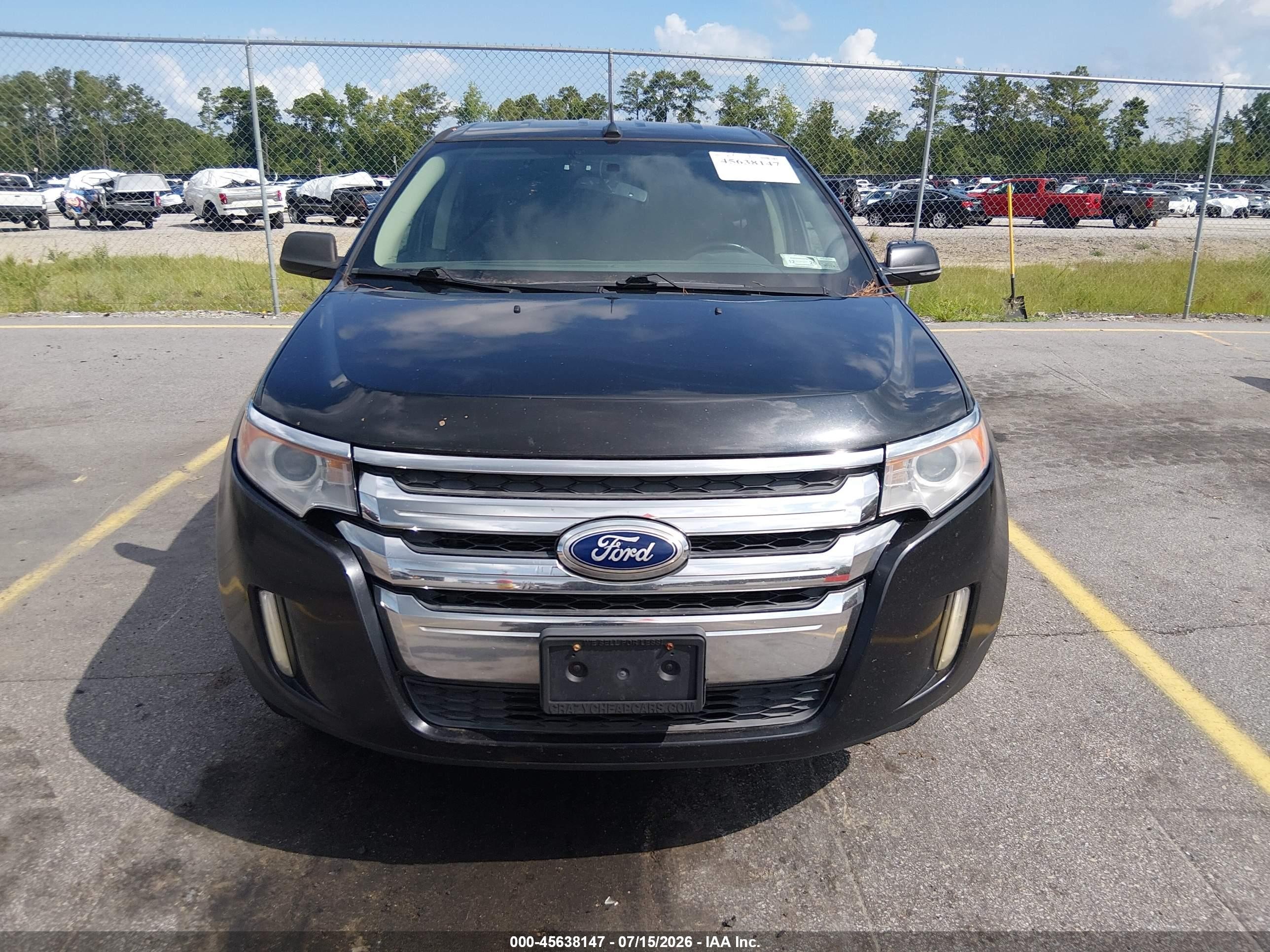 2014 Ford Edge Sel Black vin: 2FMDK4JC8EBB47597