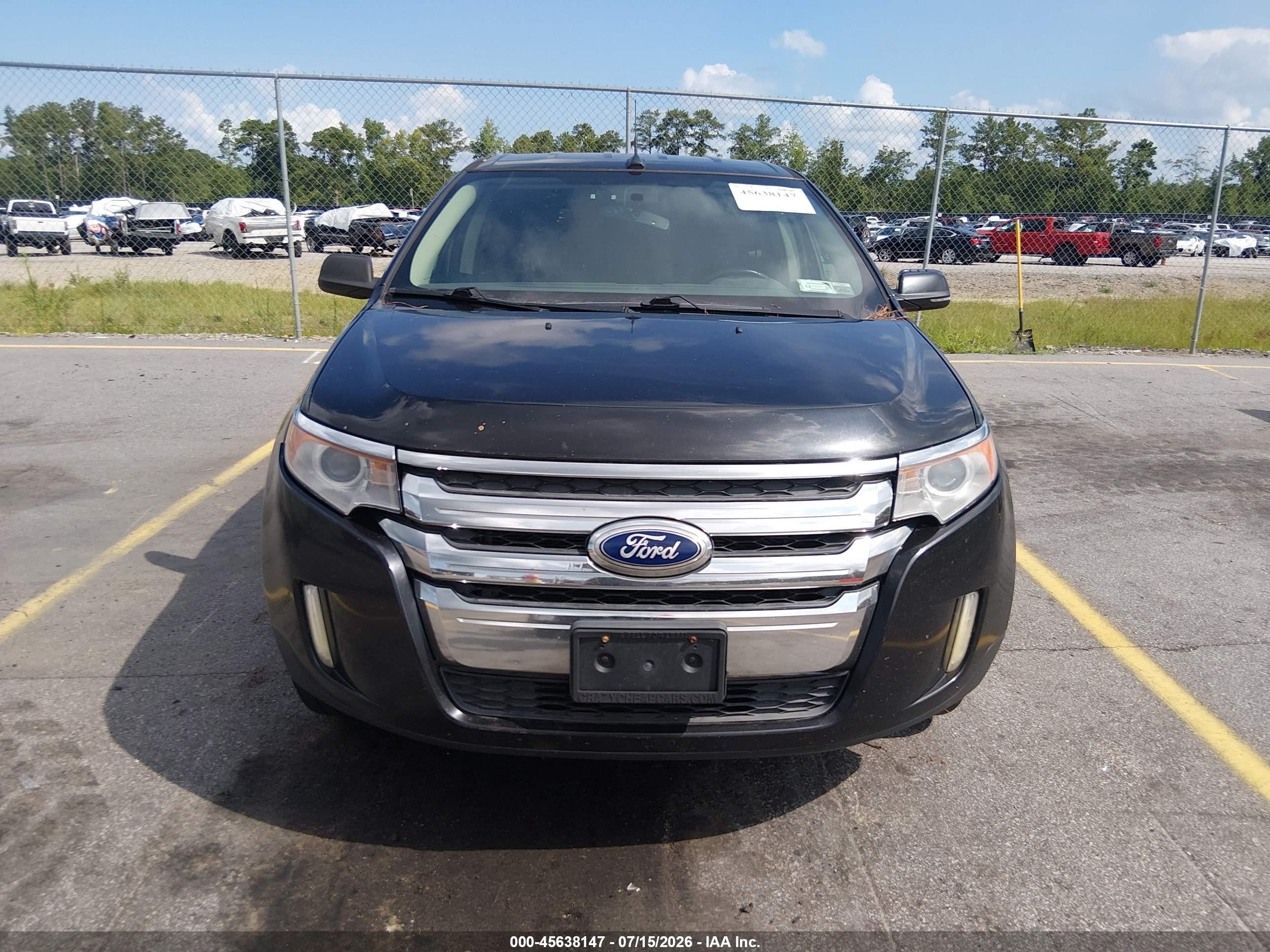 2014 Ford Edge Sel Black vin: 2FMDK4JC8EBB47597