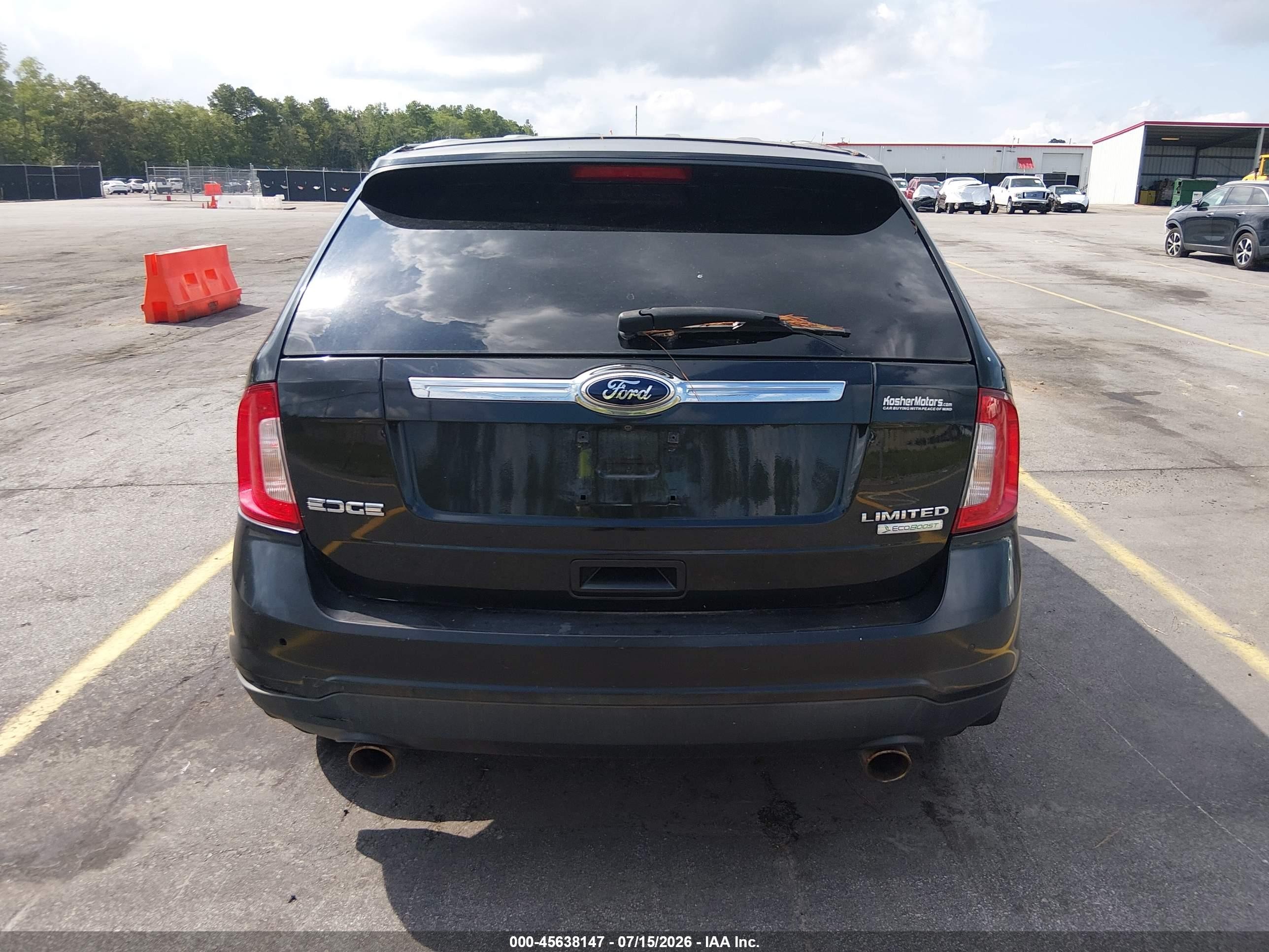 2014 Ford Edge Sel Black vin: 2FMDK4JC8EBB47597