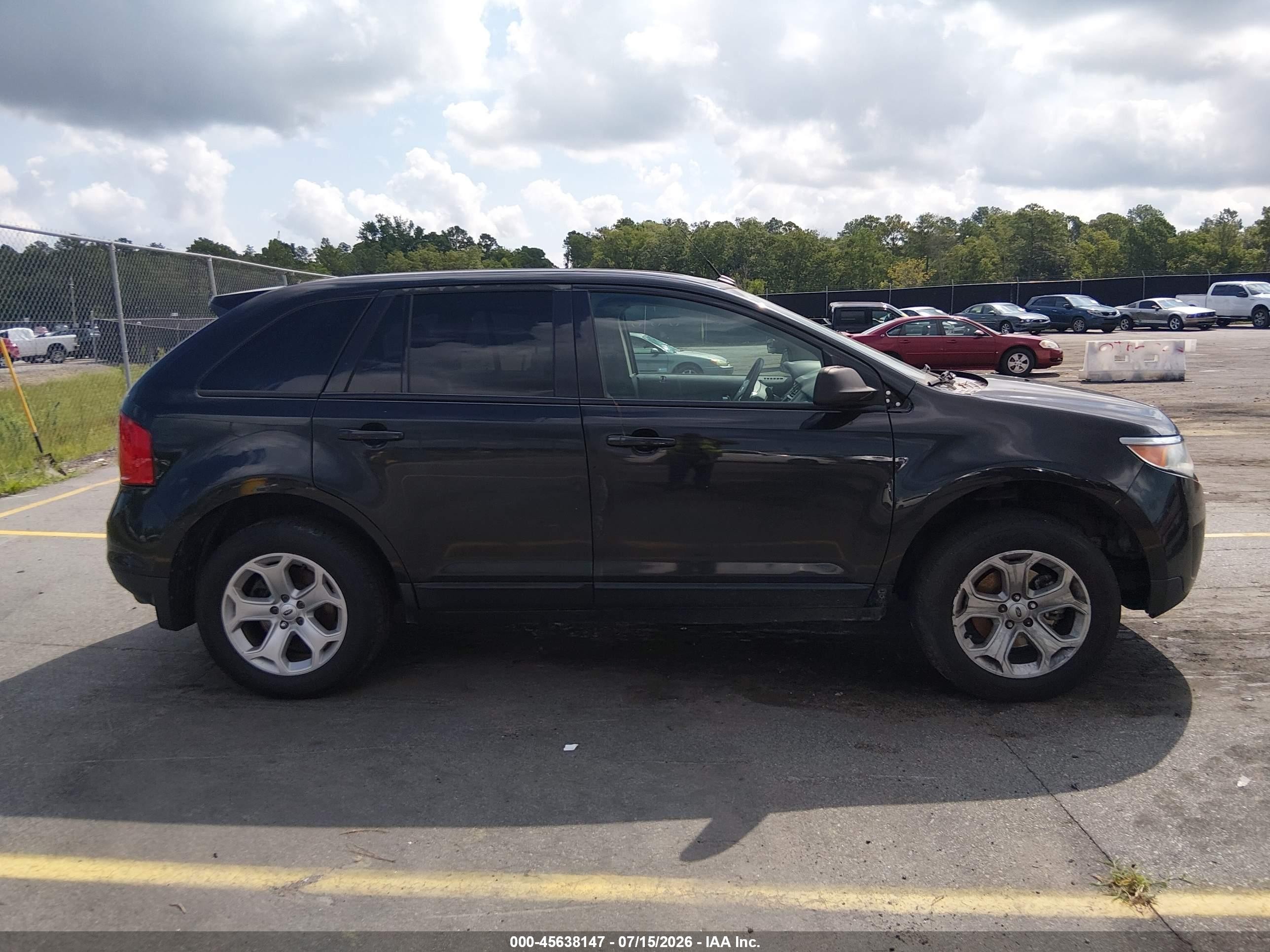 2014 Ford Edge Sel Black vin: 2FMDK4JC8EBB47597
