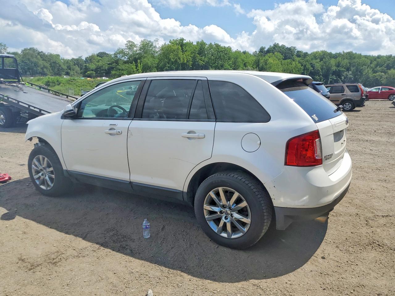 2014 Ford Edge Sel White vin: 2FMDK4JC8EBB59281