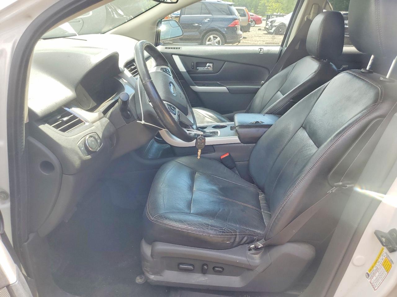 2014 Ford Edge Sel White vin: 2FMDK4JC8EBB59281
