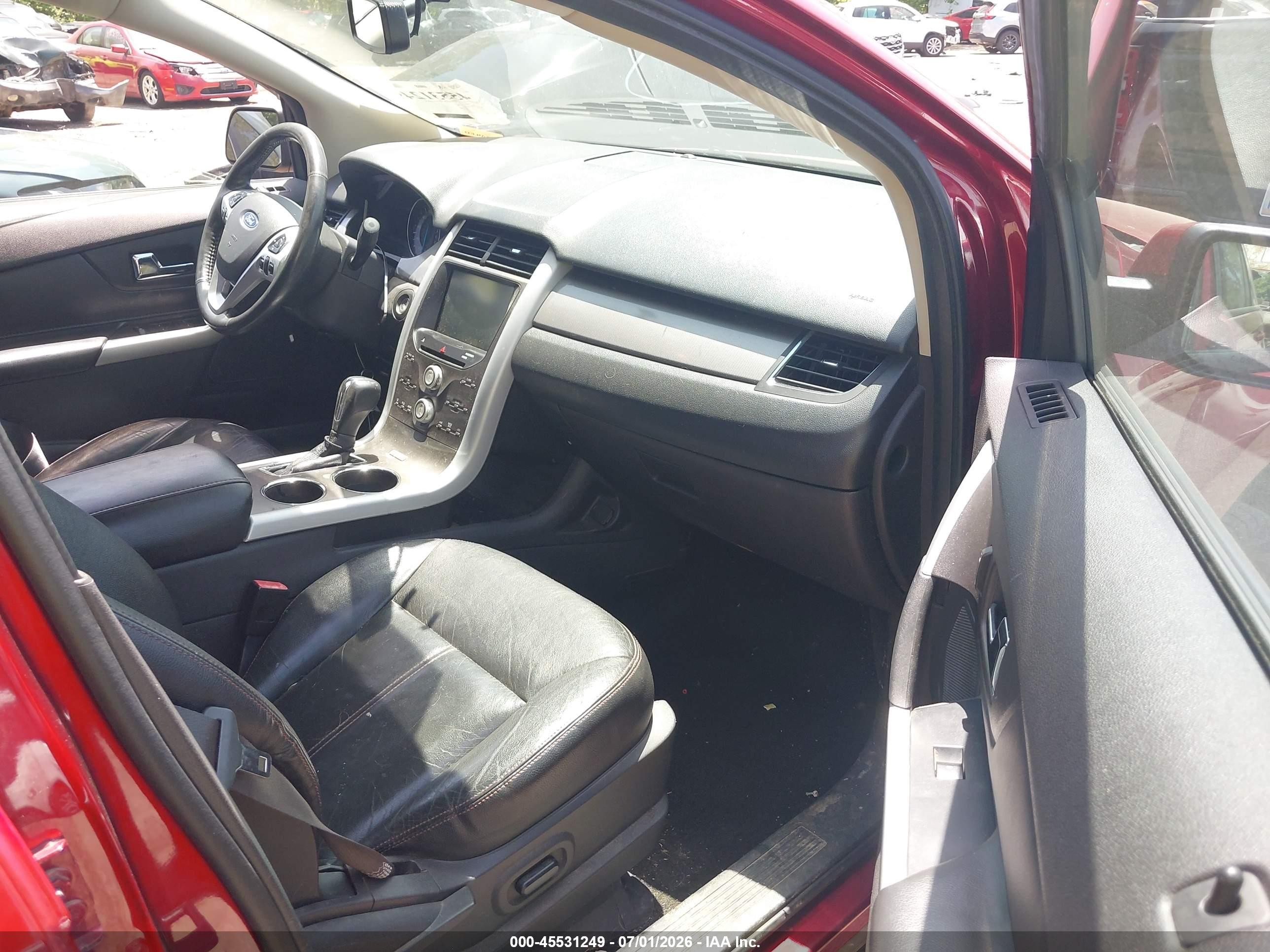 2014 Ford Edge Sel Red vin: 2FMDK4JC8EBB84682