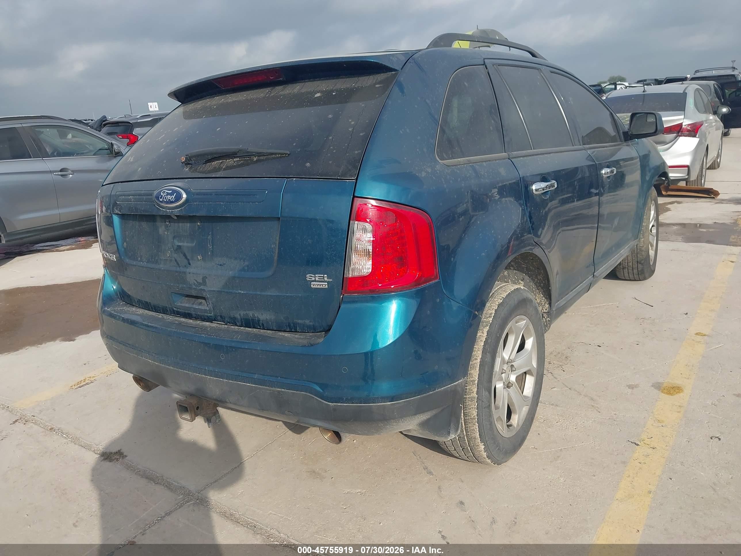 2011 Ford Edge Sel Синий vin: 2FMDK4JC9BBA22426