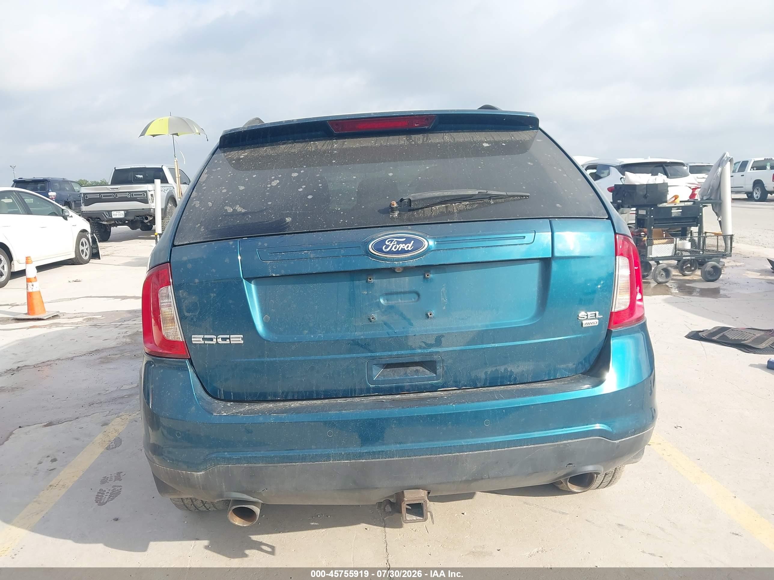 2011 Ford Edge Sel Синий vin: 2FMDK4JC9BBA22426
