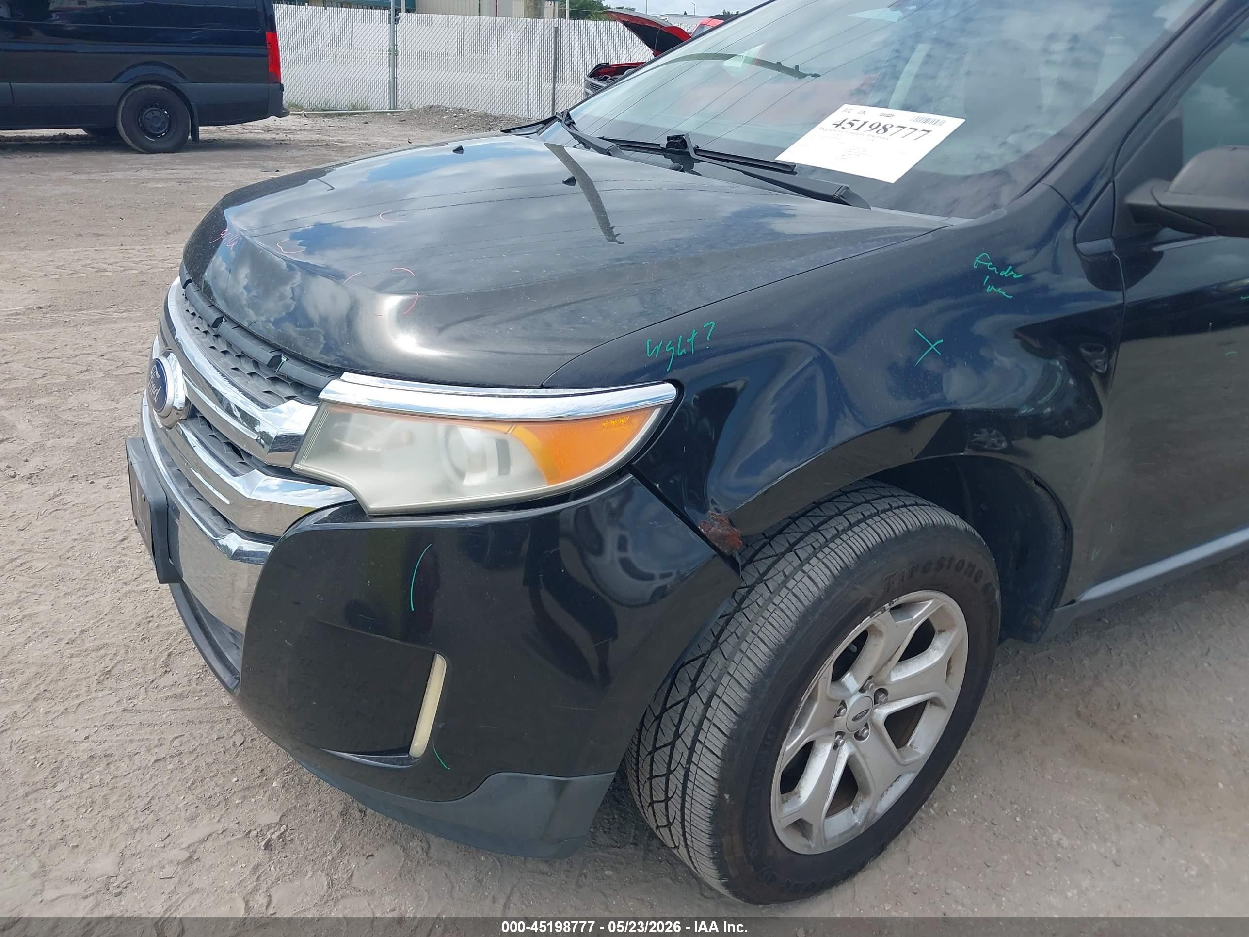 2011 Ford Edge Sel Black vin: 2FMDK4JC9BBA46046