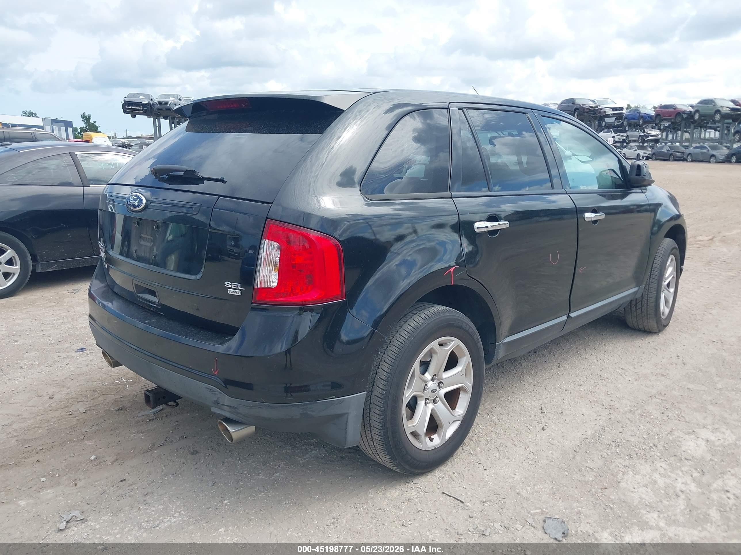 2011 Ford Edge Sel Black vin: 2FMDK4JC9BBA46046
