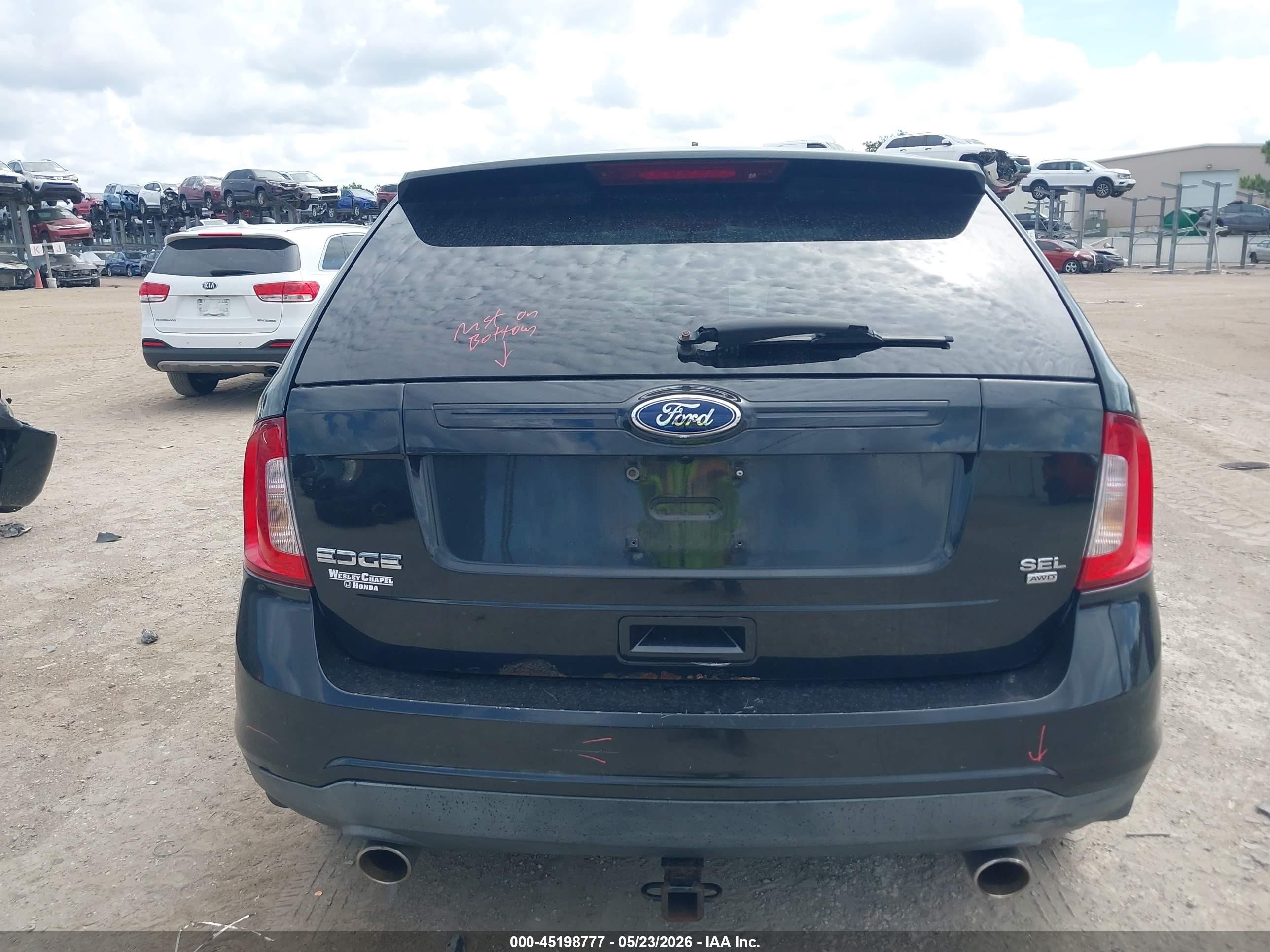 2011 Ford Edge Sel Black vin: 2FMDK4JC9BBA46046