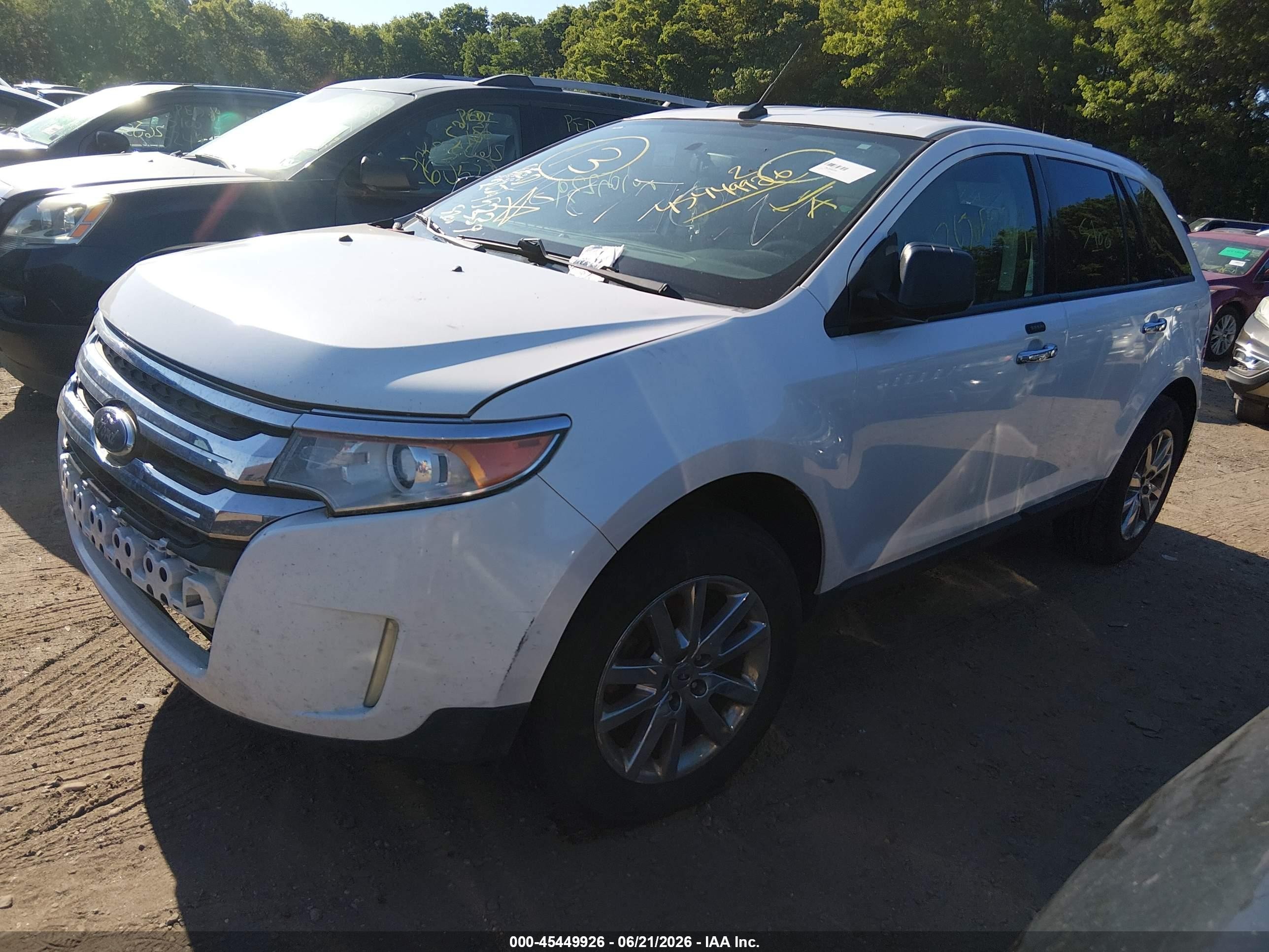 2011 Ford Edge Sel White vin: 2FMDK4JC9BBB63528