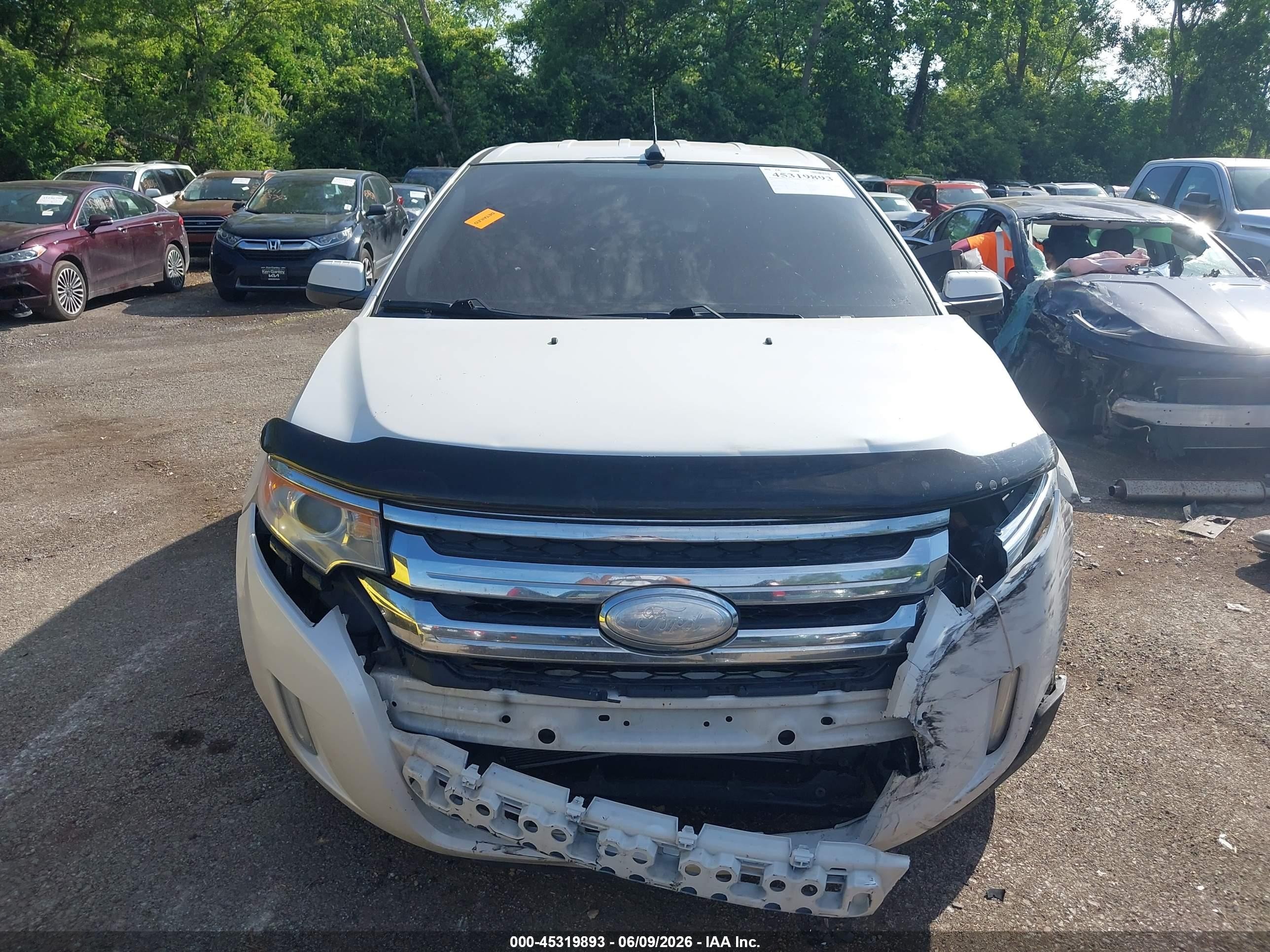 2012 Ford Edge Sel White vin: 2FMDK4JC9CBA36991