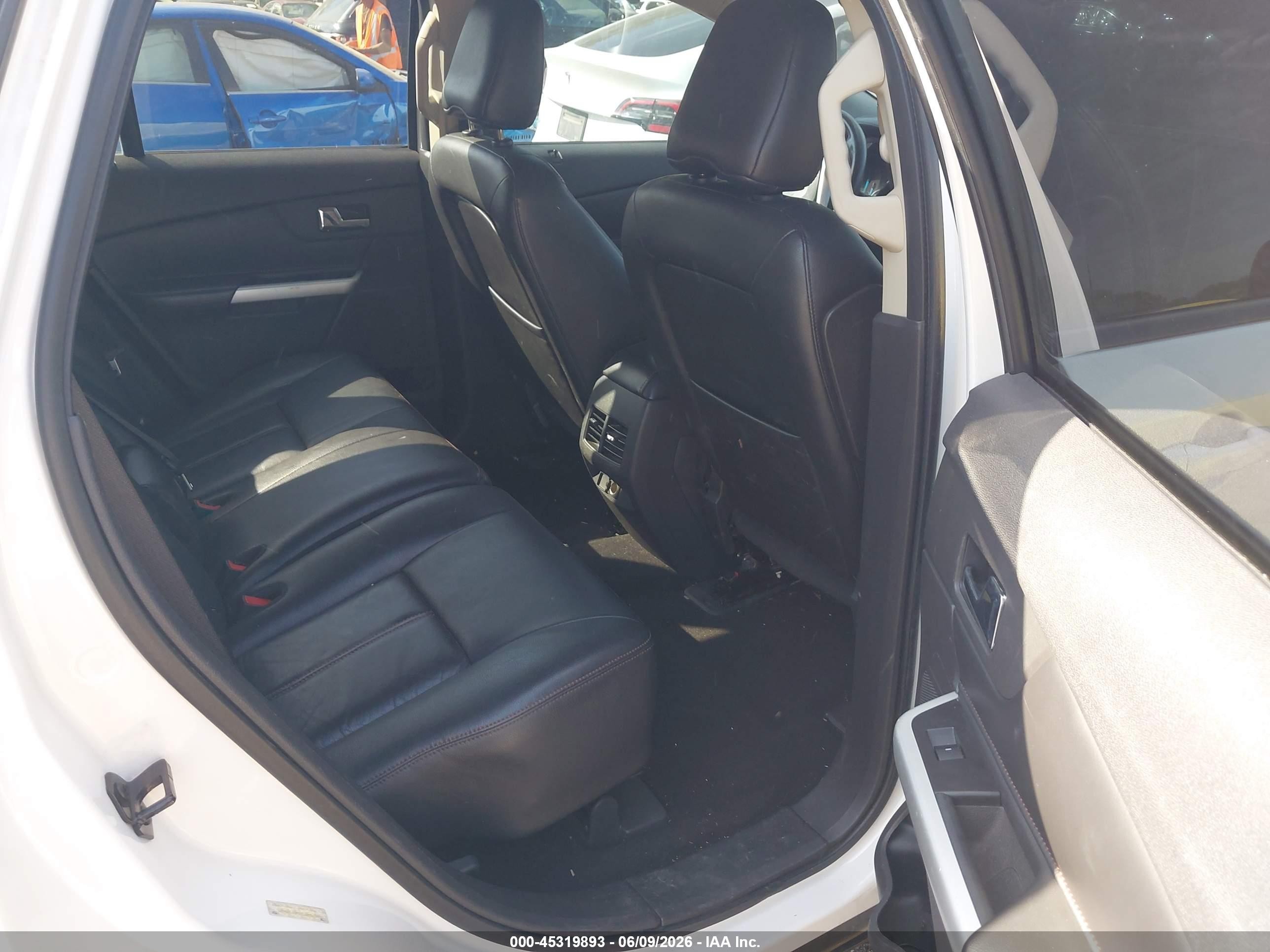 2012 Ford Edge Sel White vin: 2FMDK4JC9CBA36991