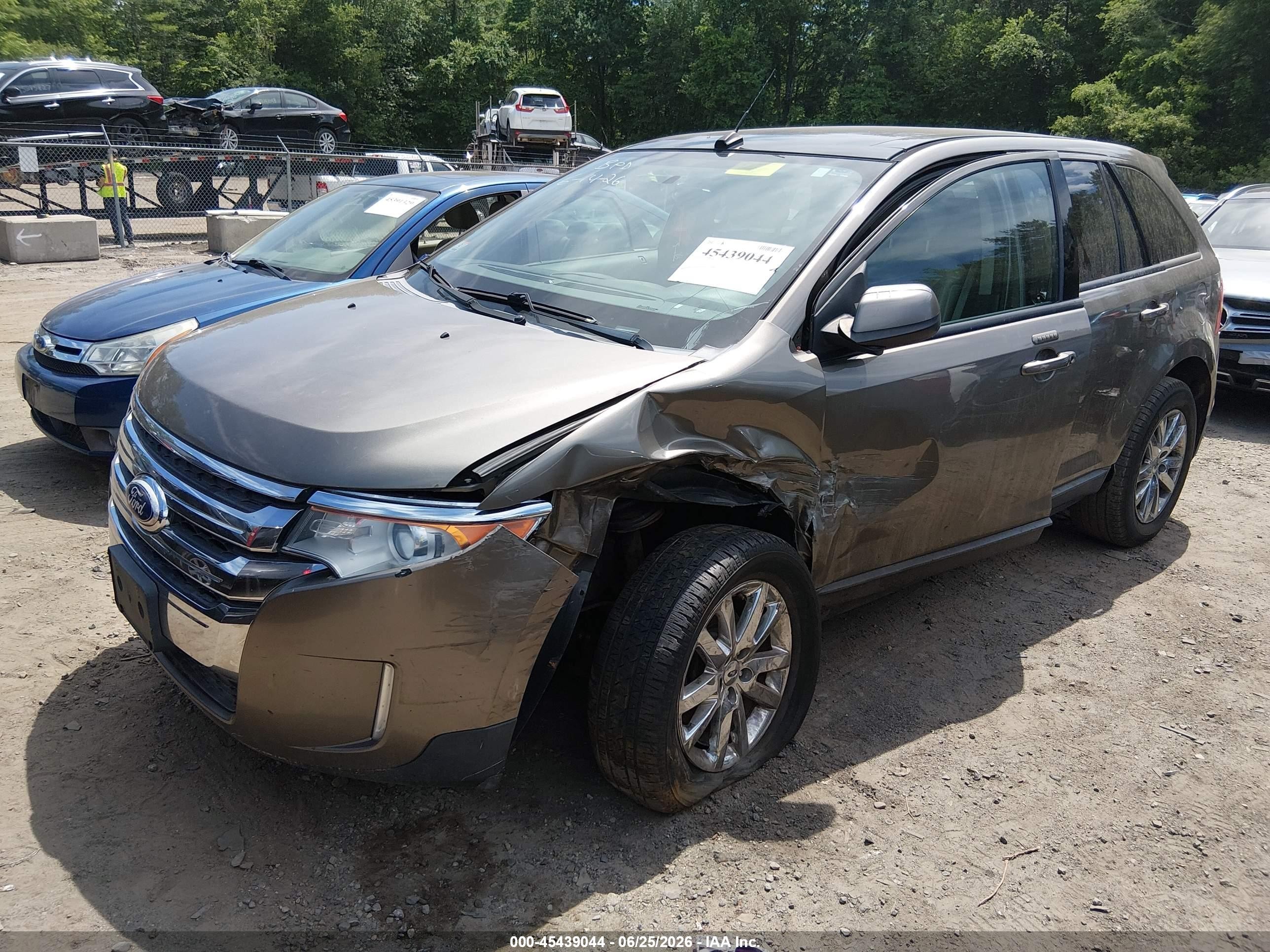 2012 Ford Edge Sel Gray vin: 2FMDK4JC9CBA54987