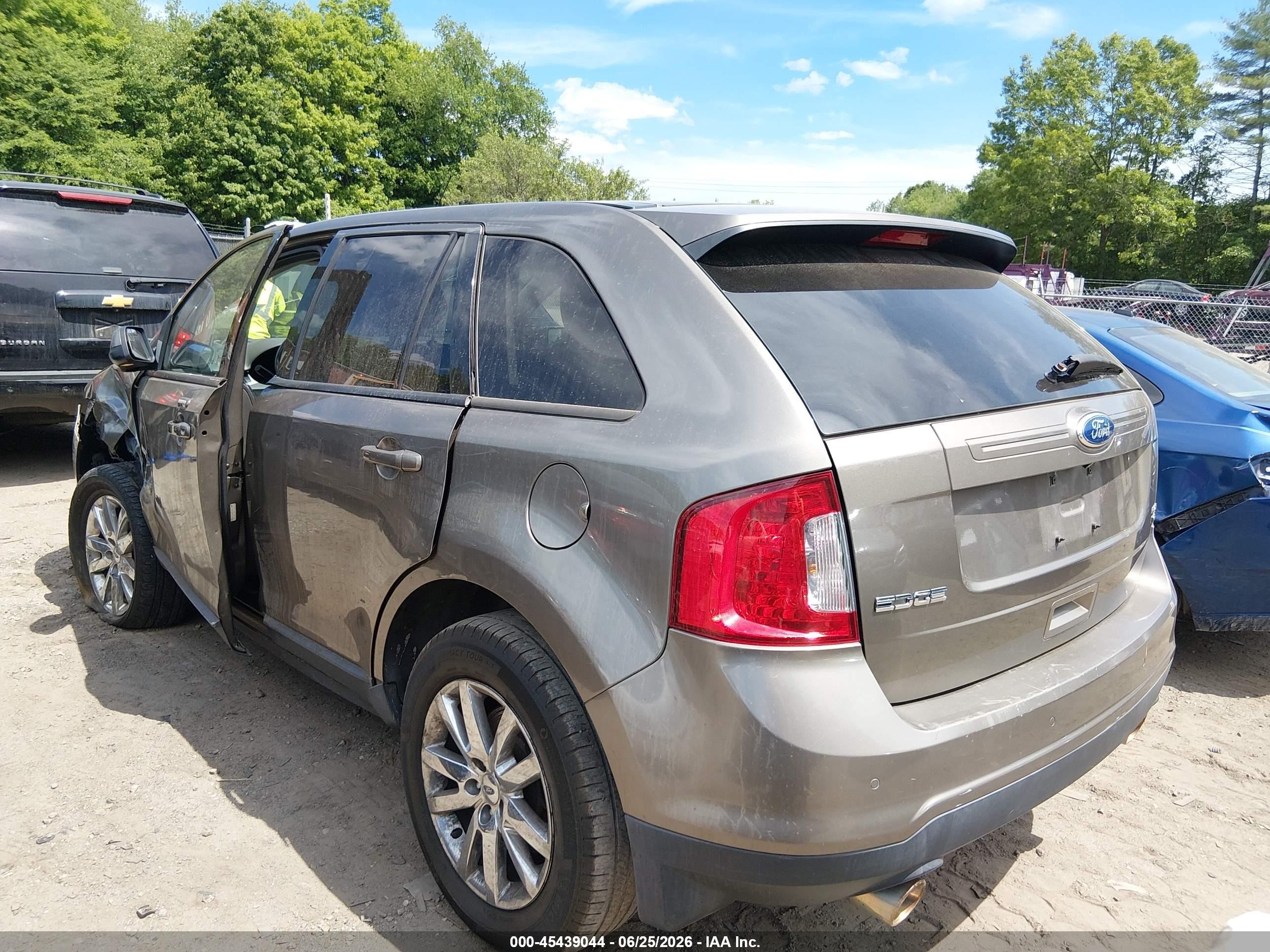 2012 Ford Edge Sel Gray vin: 2FMDK4JC9CBA54987