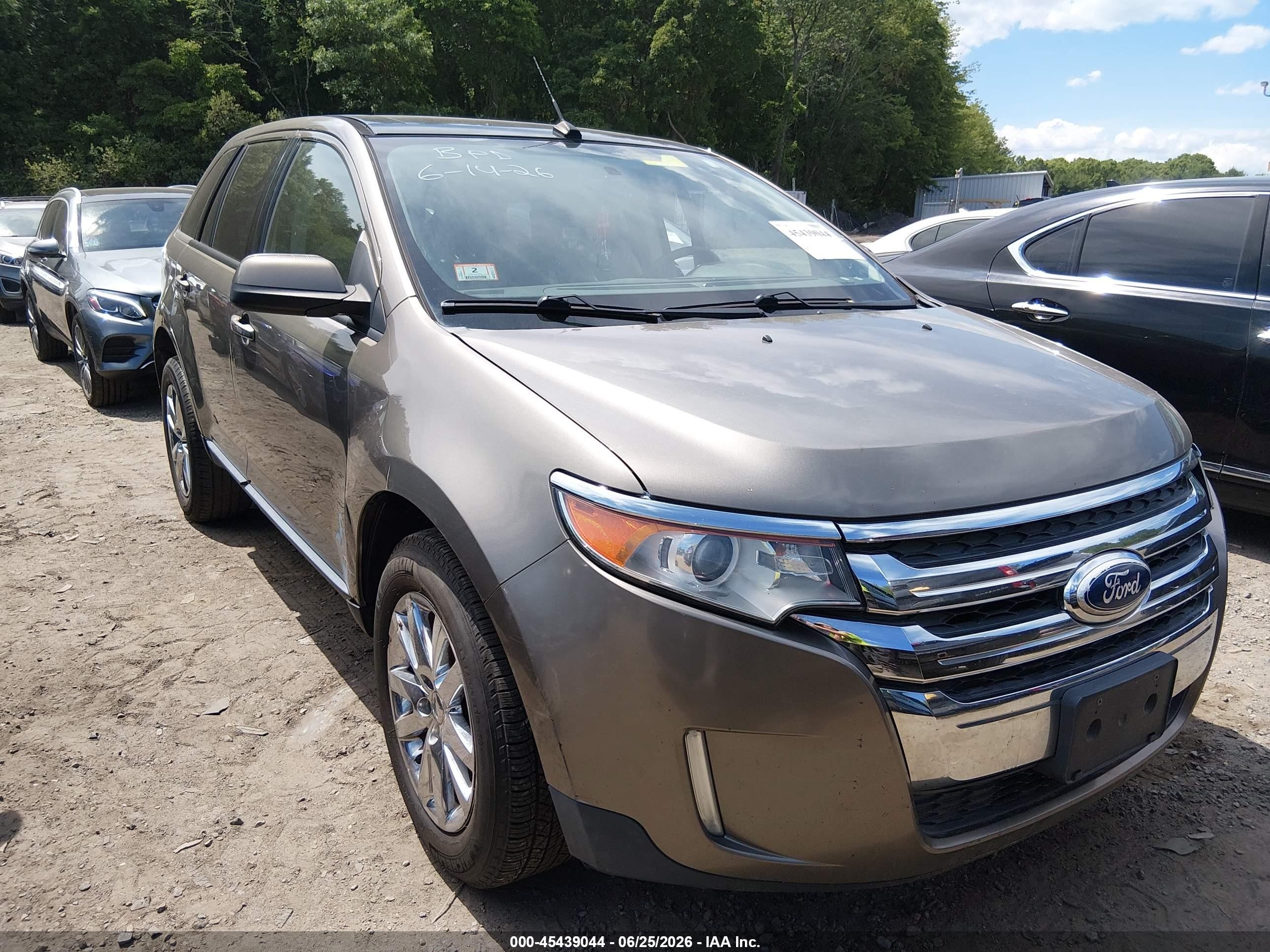 2012 Ford Edge Sel Gray vin: 2FMDK4JC9CBA54987