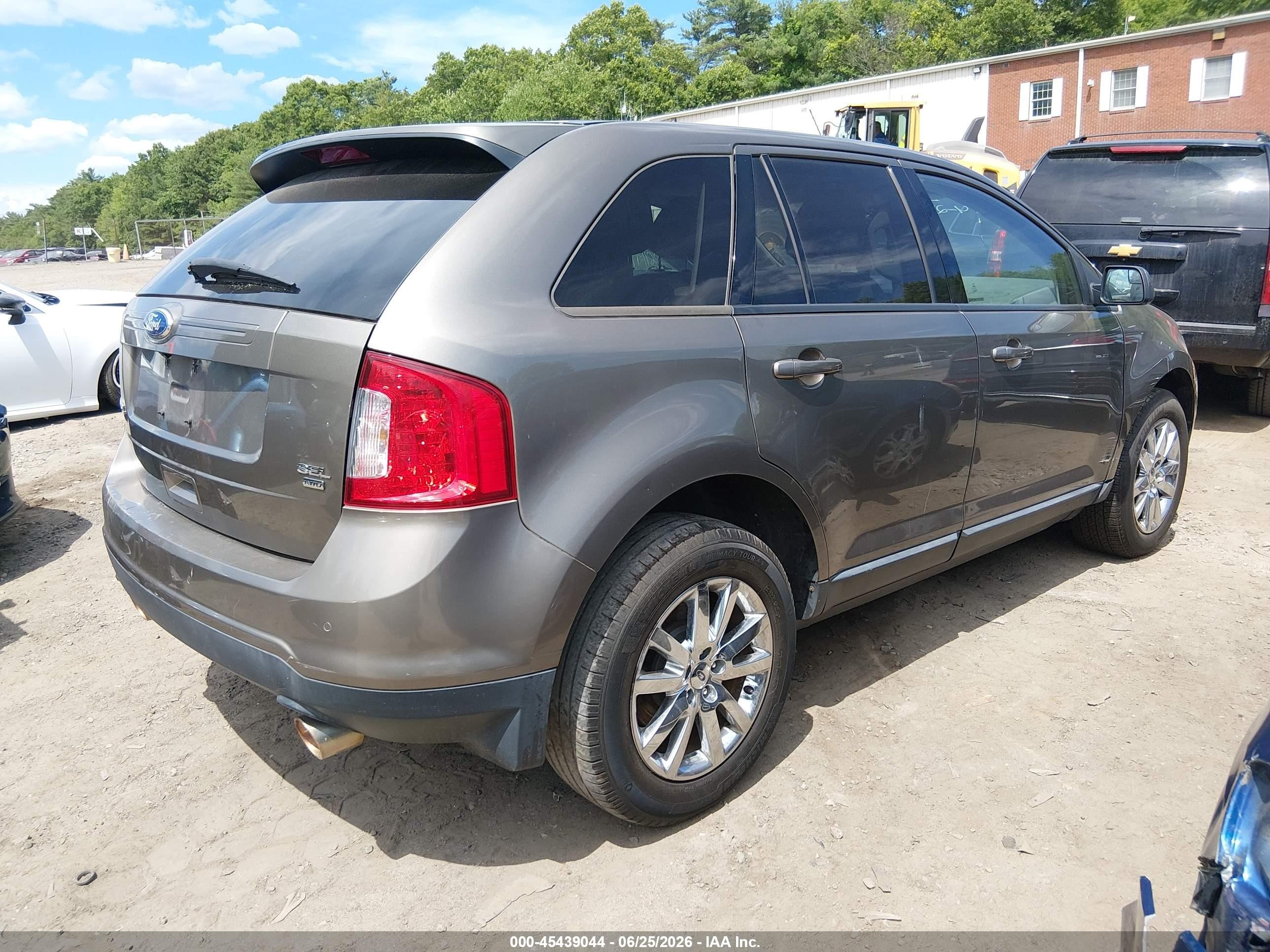 2012 Ford Edge Sel Gray vin: 2FMDK4JC9CBA54987