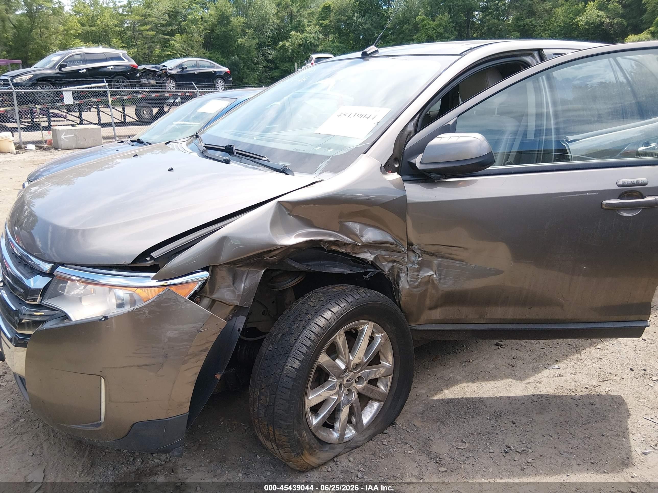 2012 Ford Edge Sel Gray vin: 2FMDK4JC9CBA54987