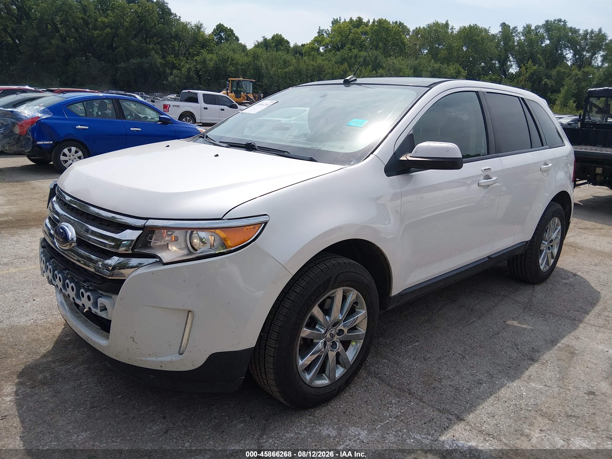 2012 Ford Edge Sel White vin: 2FMDK4JC9CBA91716