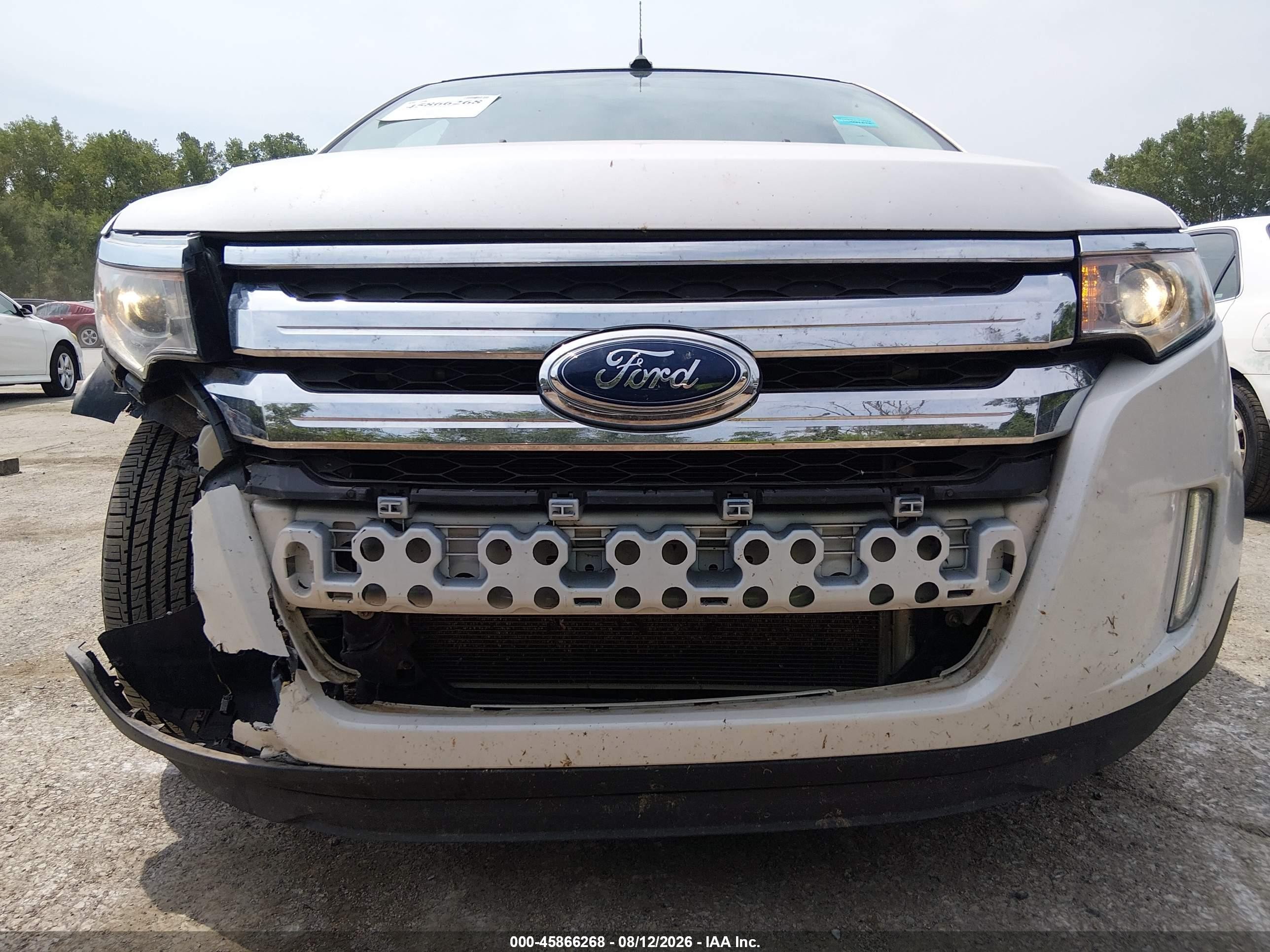 2012 Ford Edge Sel White vin: 2FMDK4JC9CBA91716