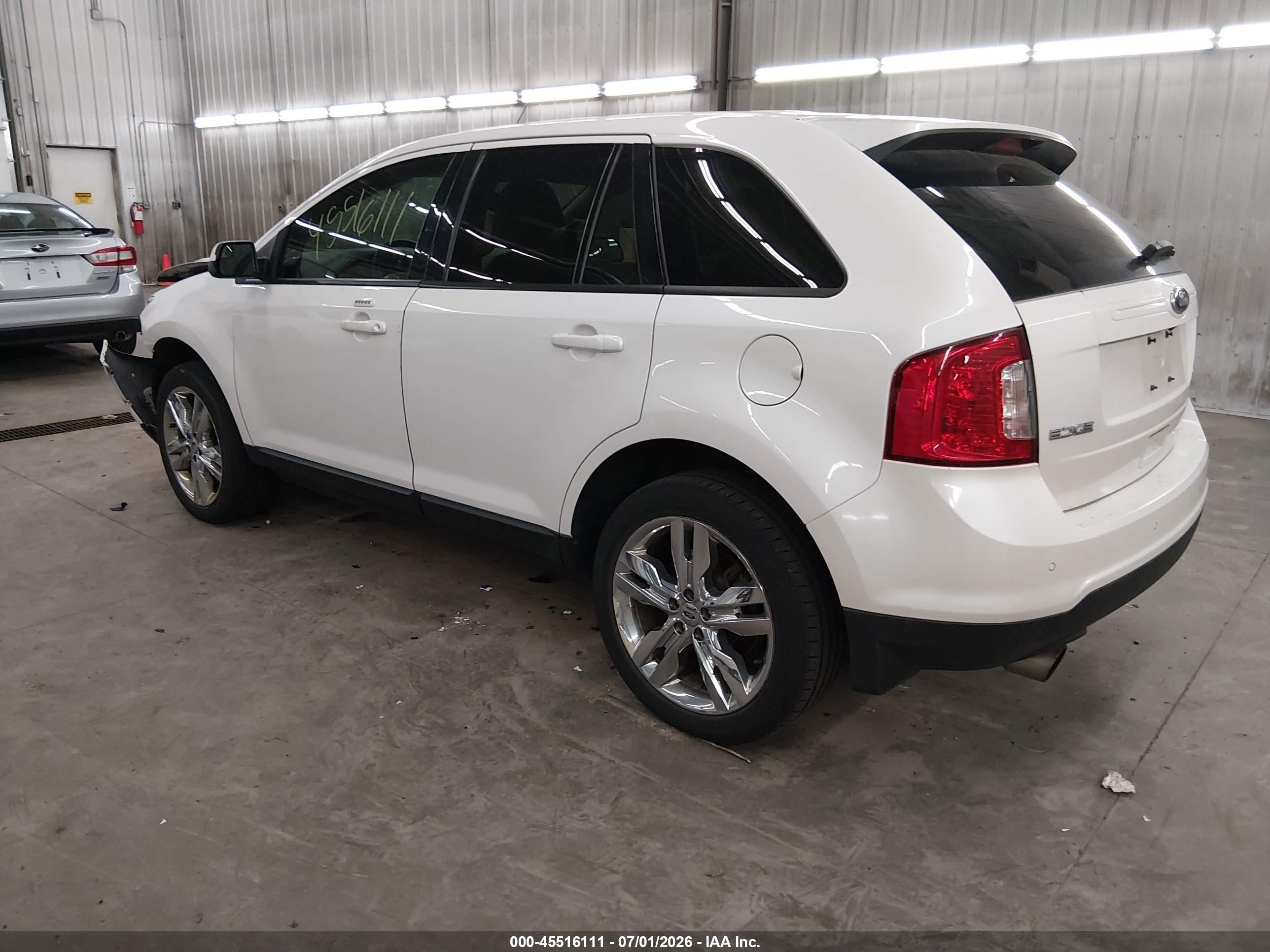 2013 Ford Edge Sel Белый vin: 2FMDK4JC9DBA25930
