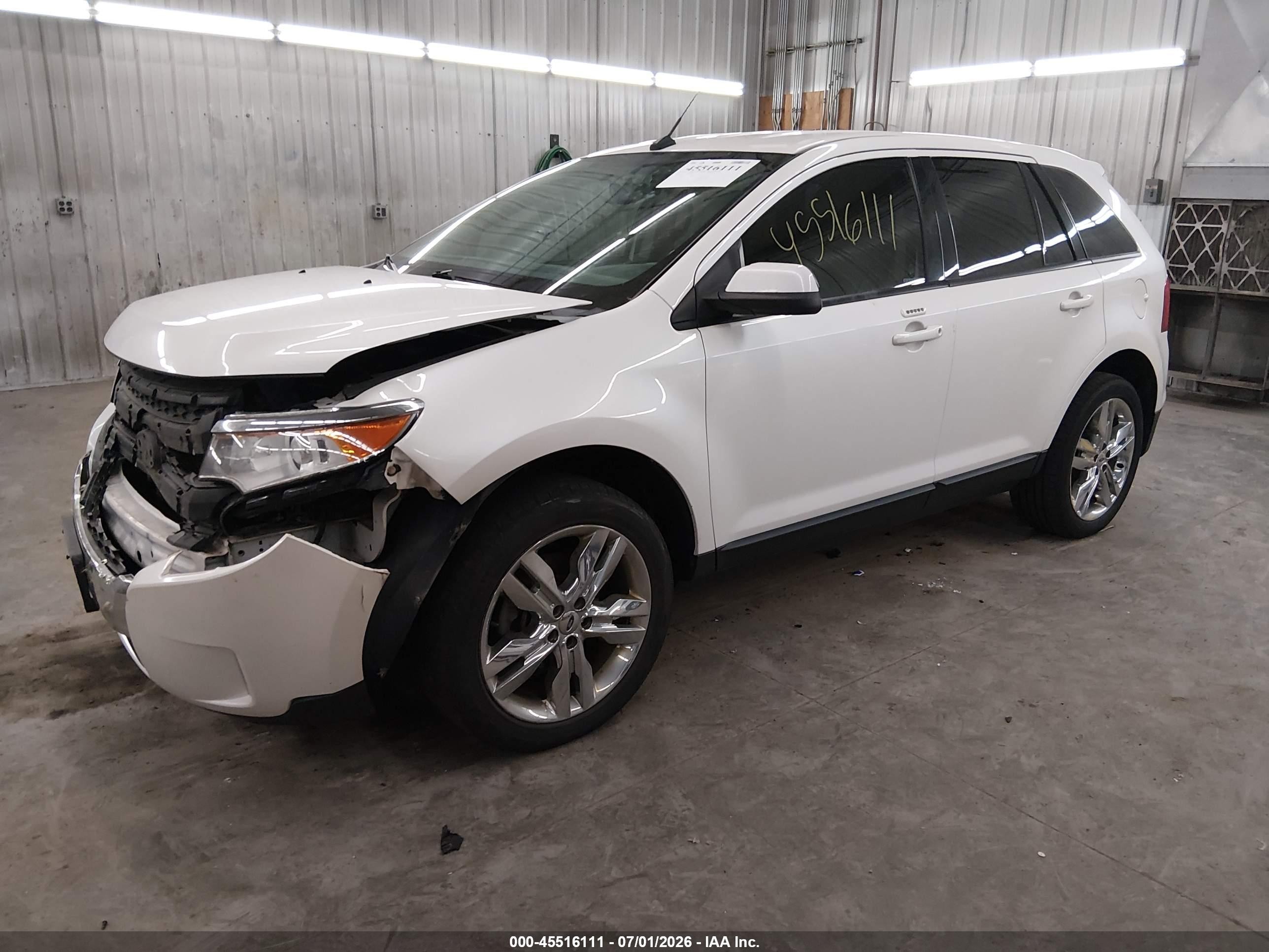 2013 Ford Edge Sel Белый vin: 2FMDK4JC9DBA25930