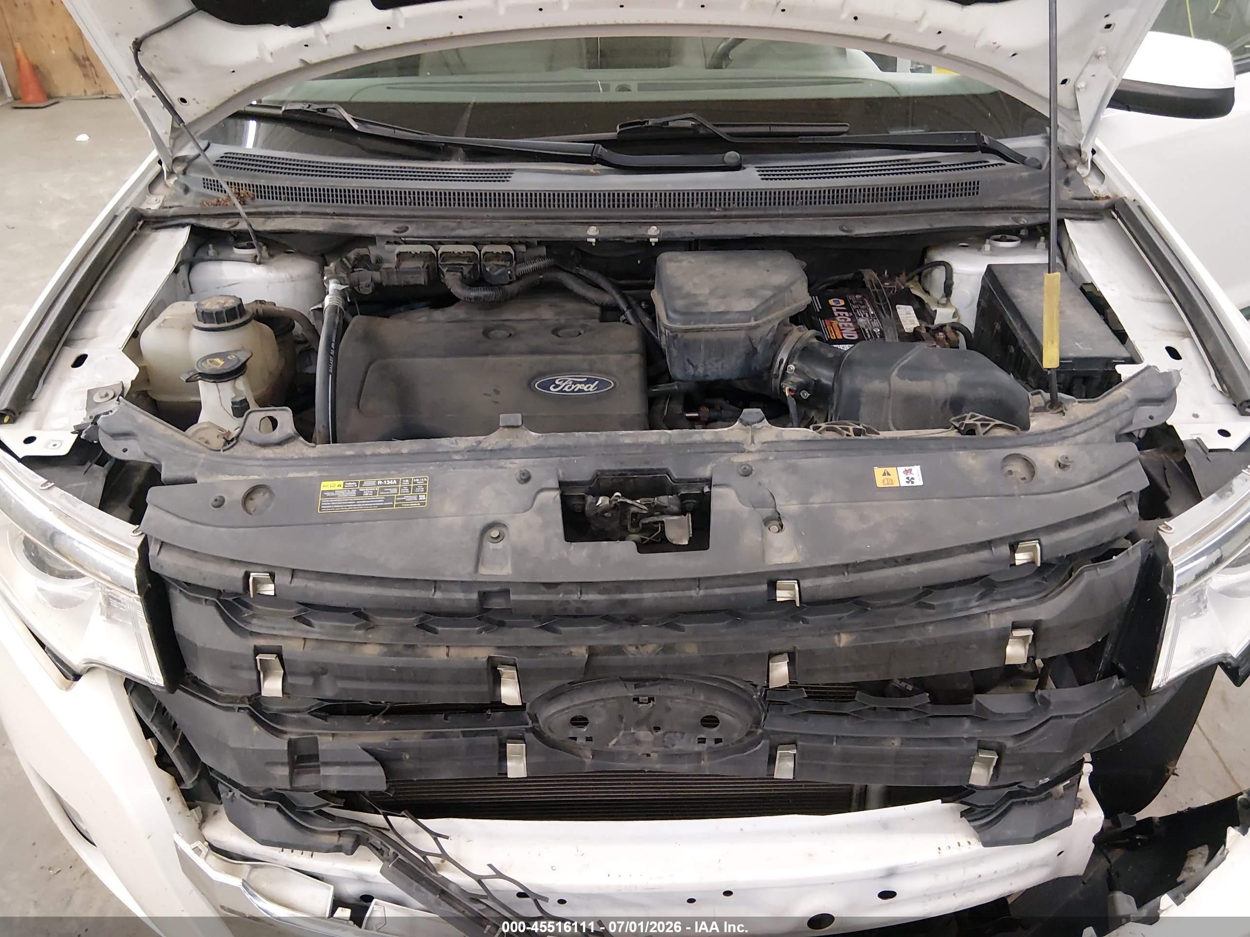 2013 Ford Edge Sel Белый vin: 2FMDK4JC9DBA25930